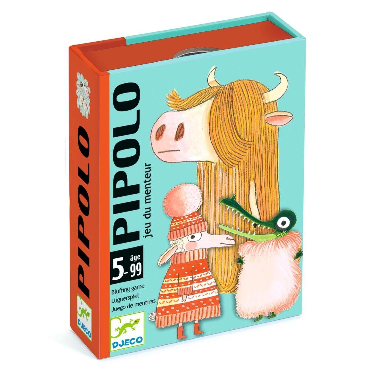 DJECO Spiel DJECO Kartenspiel "Pipolo" Lustiges Bluffspiel für Kinder ab 5 Jahren
