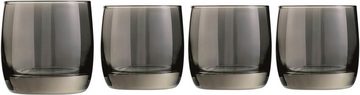 Luminarc Whiskyglas Trinkglas Shiny, Glas, Gläser Set, farblich beschichtet, 4-teilig