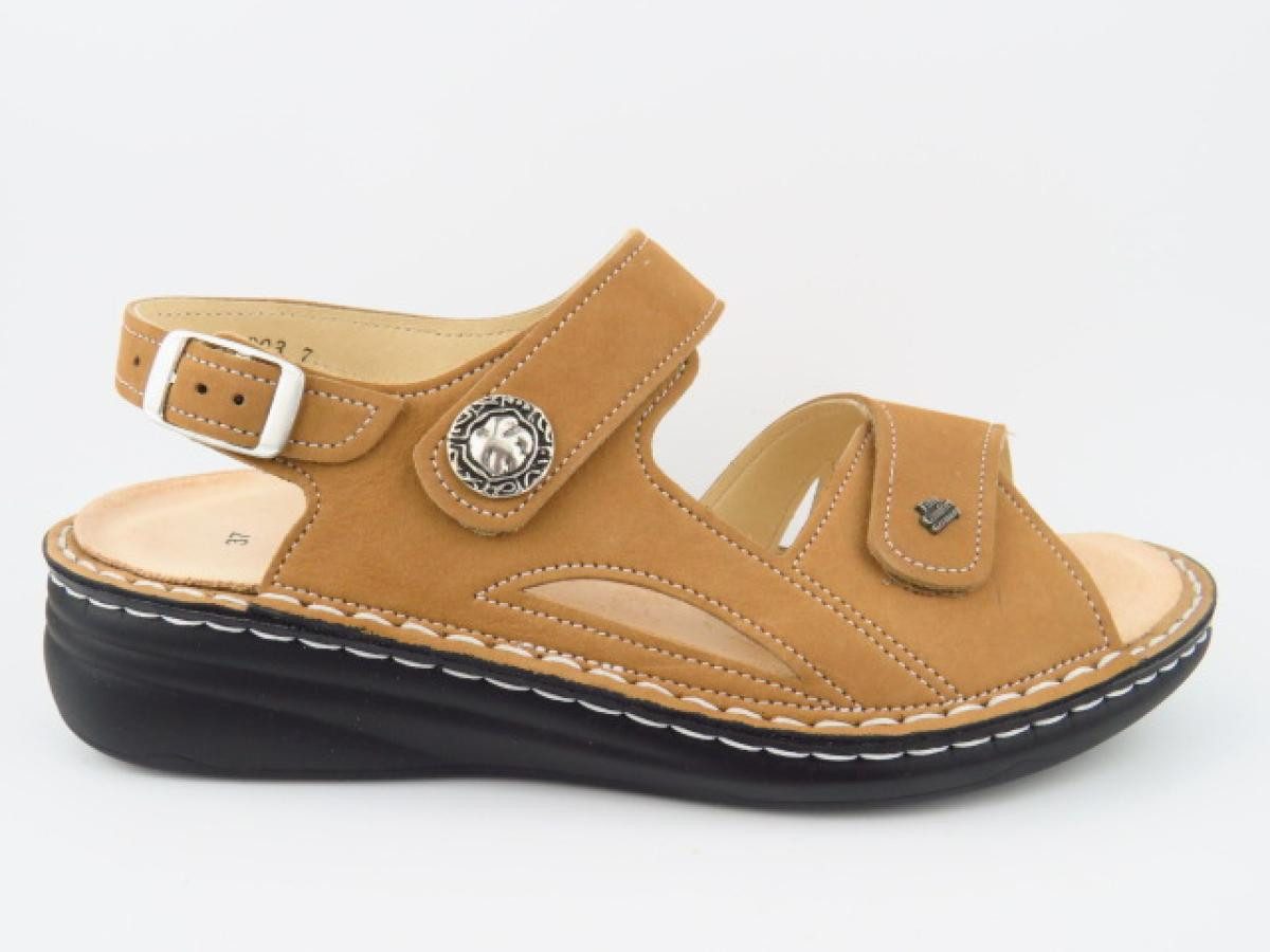 Finn Comfort Barbuda Mellow Nubuk tan Sandale