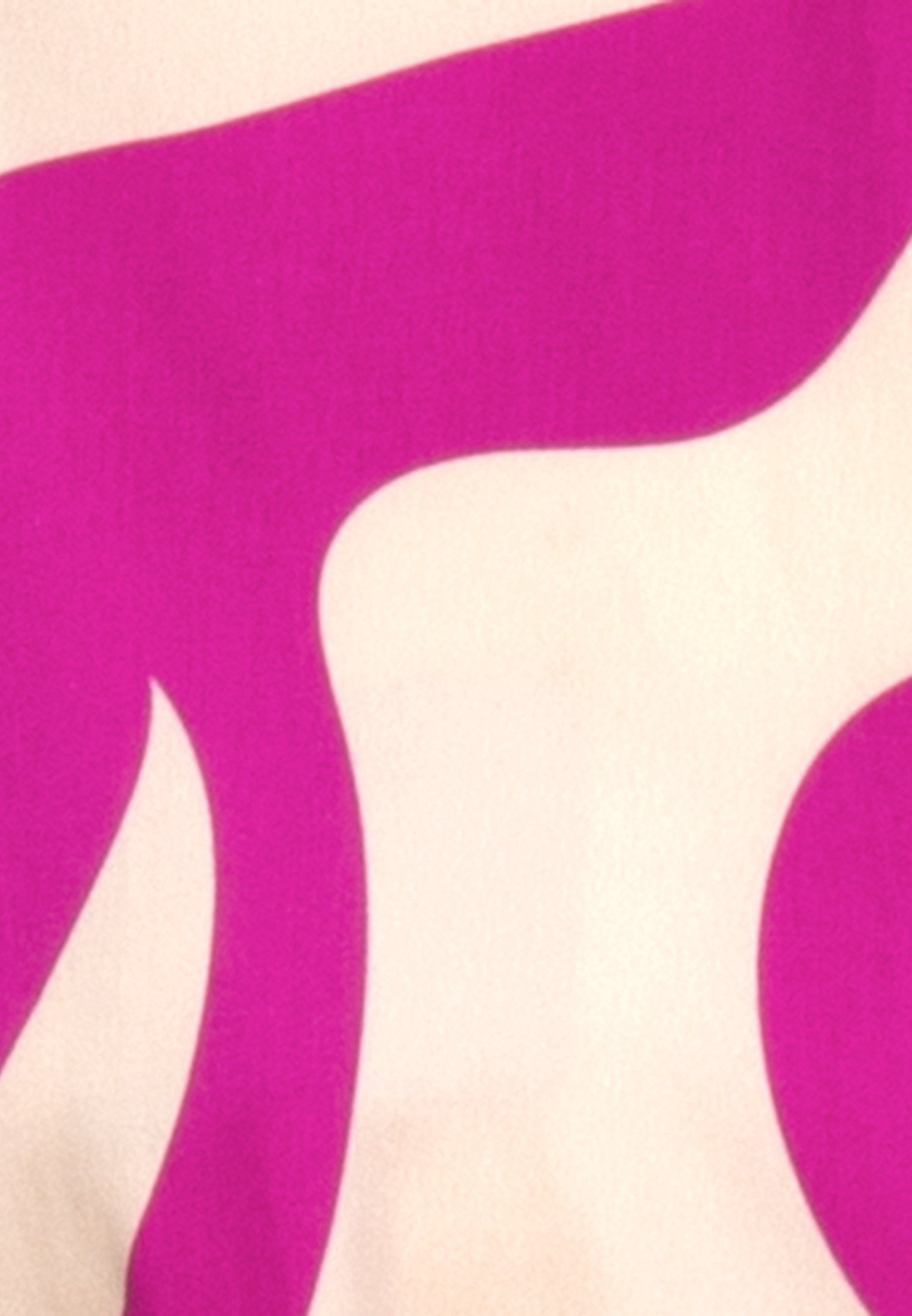 Rose Rosa/Pink Schwarze seidensticker Druck Kragen Sommerkleid