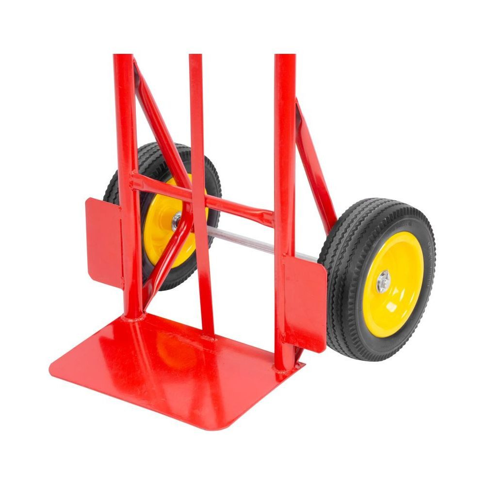 PROREGAL® Multifunctional Steel Tube Hand Truck, Dimensions (HxWxD): 133x55x46cm, Load Capacity: 200kg, Rubber Tires
