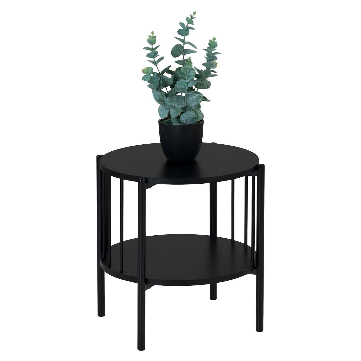 casa NOVA Beistelltisch BENEDIKT, Schwarz matt, günstig online kaufen