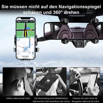 LENBEST Auto-Handyhalterung, Rückspiegel, Navigation, Handy-Halterung, (1-tlg)