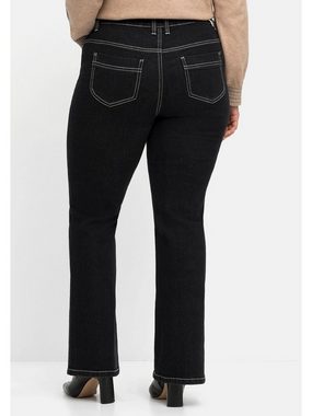 Sheego Bootcut-Jeans Große Größen in Five-Pocket-Form