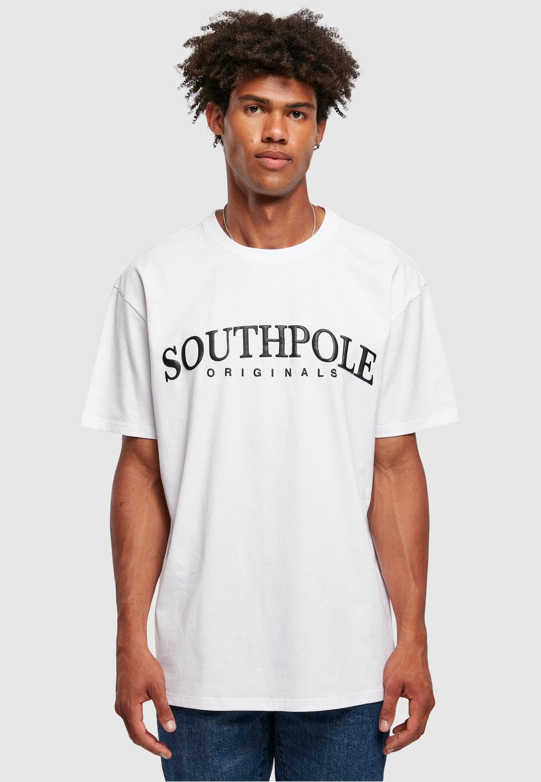 Tee Southpole Print Southpole Herren white T-Shirt (1-tlg) Puffer