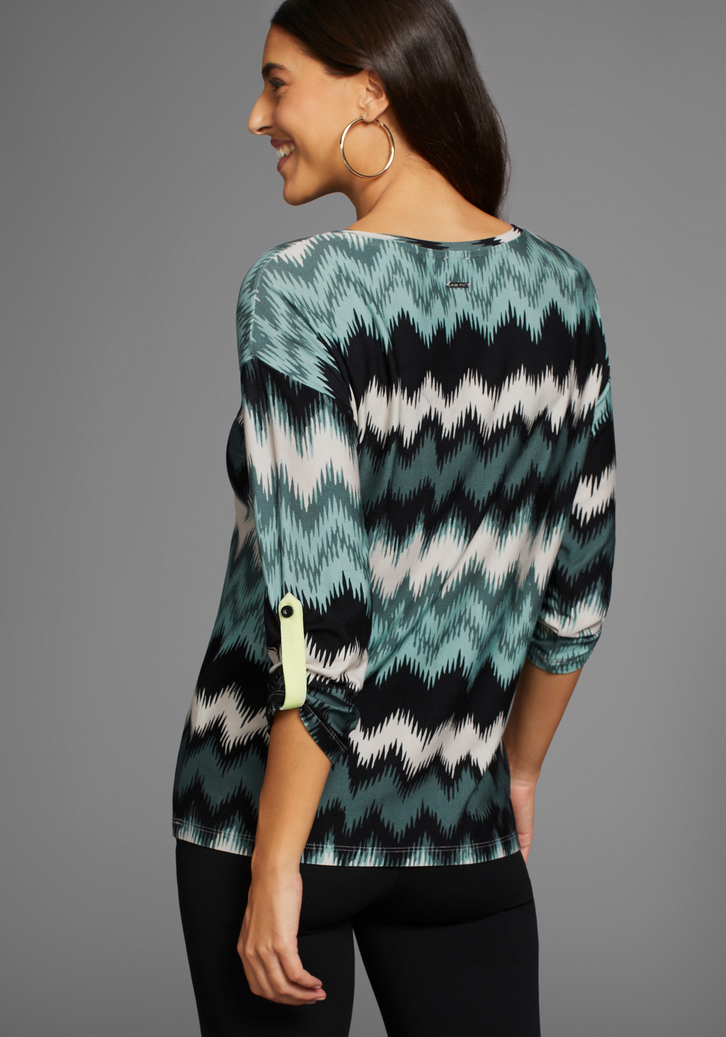 Laura Scott 3/4-Arm-Shirt, mit Allover-Print günstig online kaufen