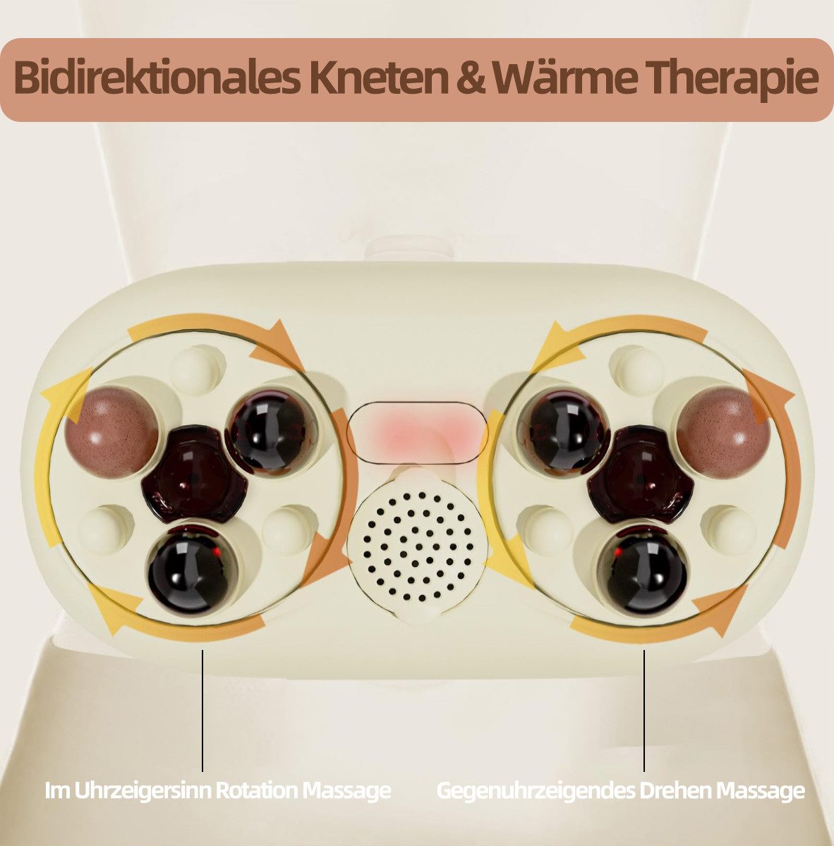 Novzep Bandmassagegerät Bauchmassagegerät zur Linderung von Blähungen, Völlegefühl und Reflux, (1-tlg), wohltuendes Knet-Bauchmassagegerät für die Verdauung, wiederaufladbar