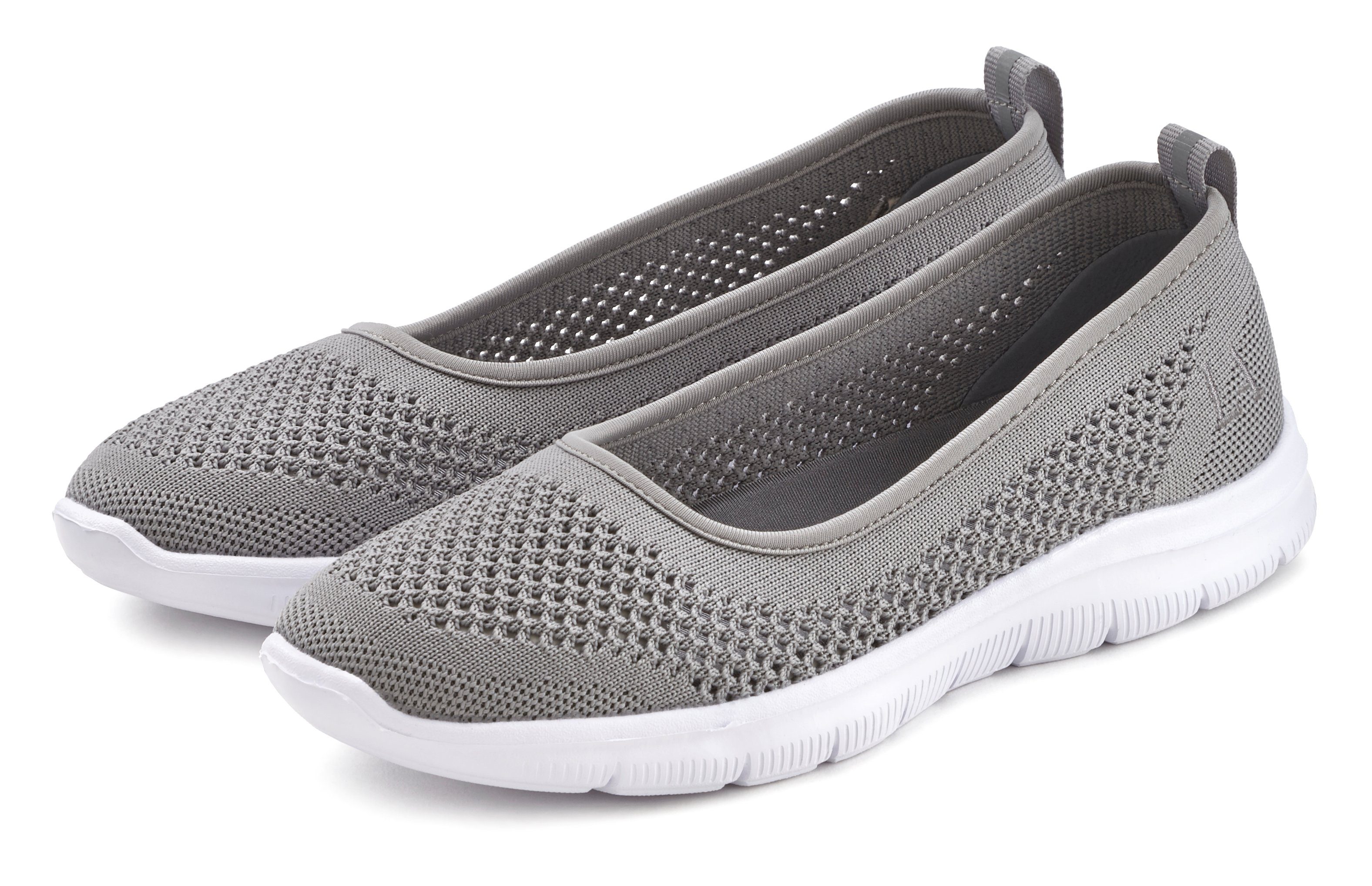 LASCANA Sneaker Балетки ultraleichter Slipper,Freizeitschuh aus Mesh, weicher Innensohle VEGAN