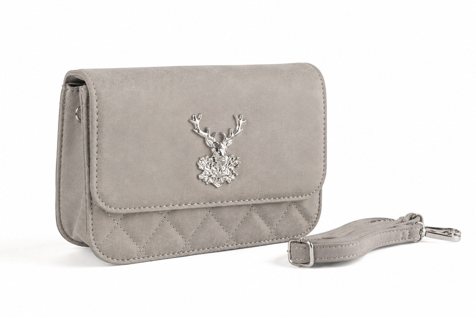 Der Trachtler Trachtentasche Damen Dirndltasche mit Hirsch-Zierteil, - stilvolles Trachten-Accessoire