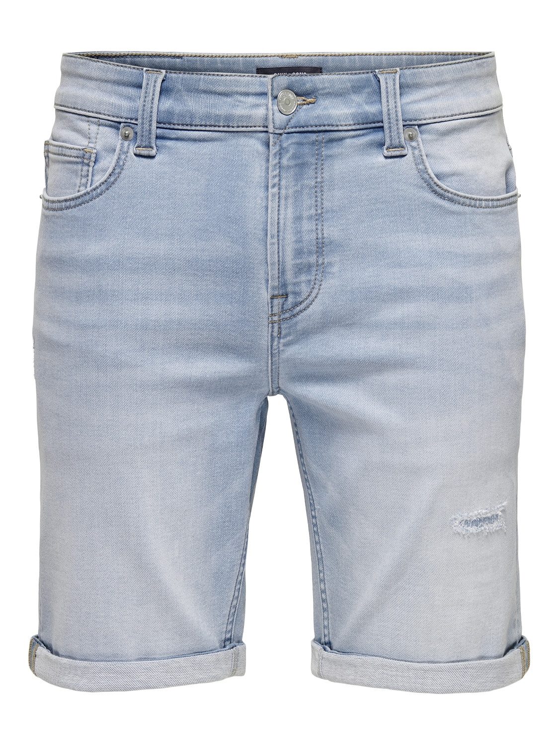 ONLY & SONS Jeansshorts ONSPLY JOG LBD R0027 ANA DNM SHORTS NOOS Baumwollmischung, regular fit