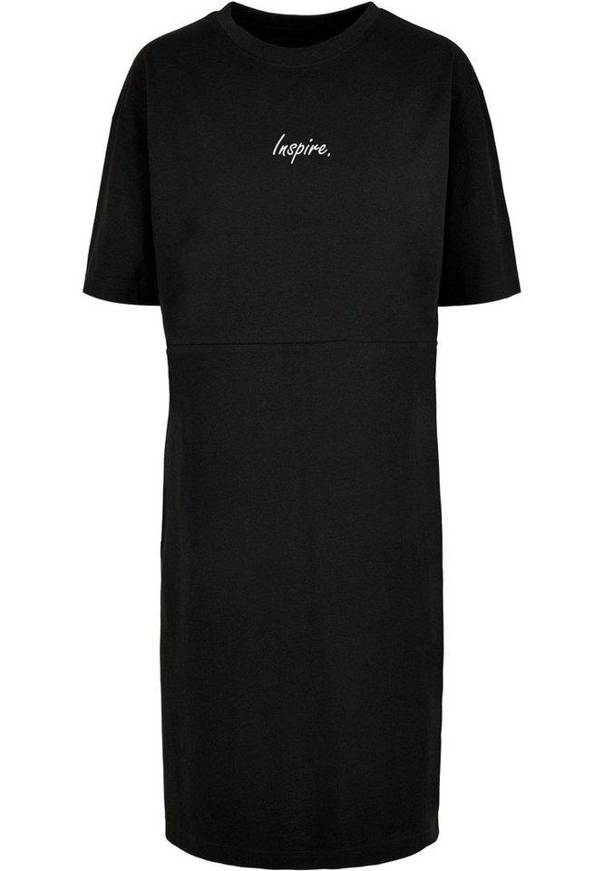 Merchcode Stillkleid Damen Ladies Inspire Oversized Slit Tee Dress (1-tlg)