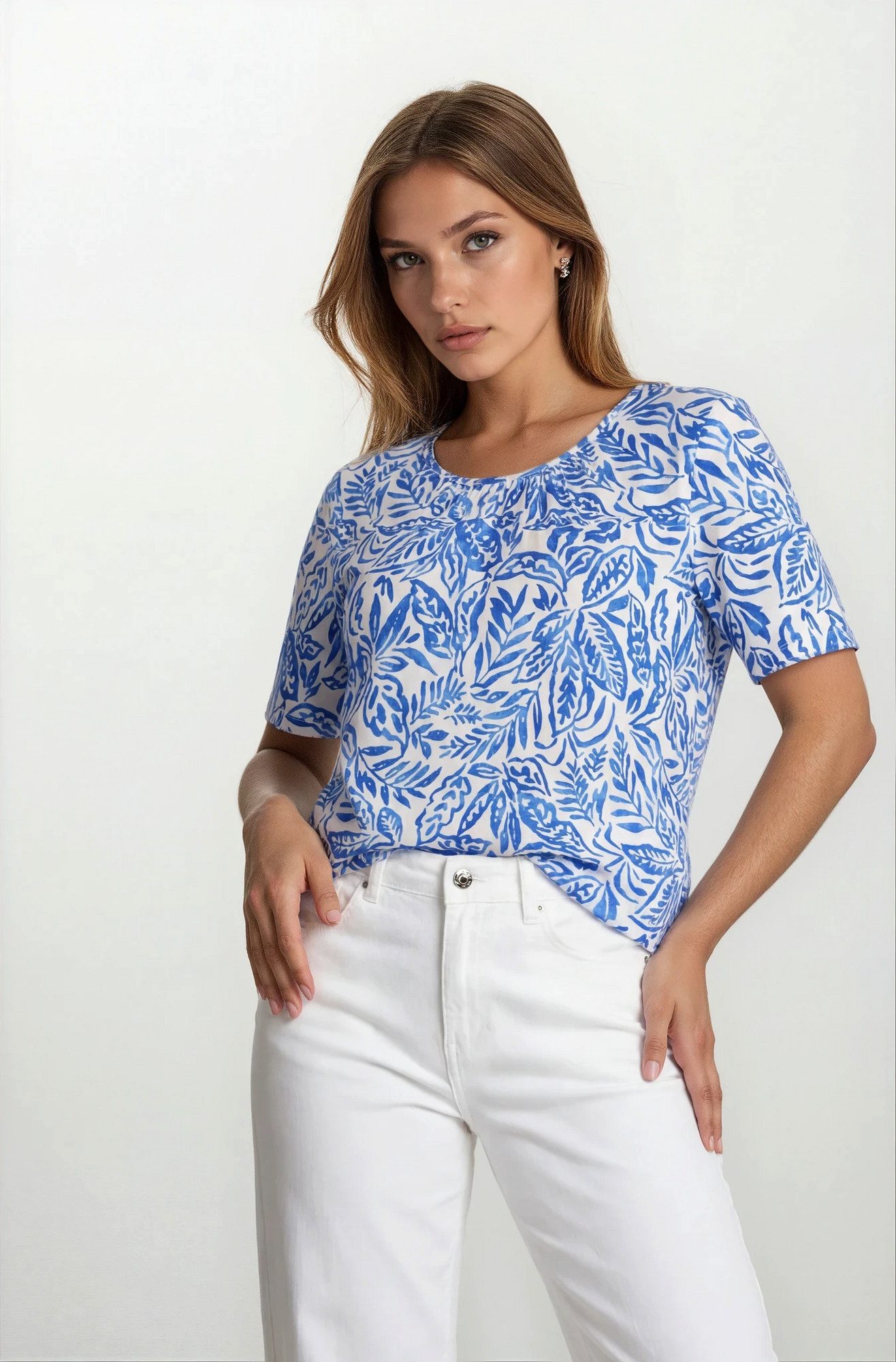 Hajo Blusenshirt Shirt Blousonform 1/2 Arm günstig online kaufen
