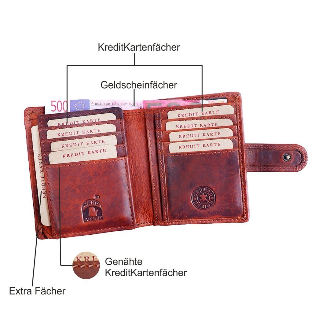 SHG Geldbörse Damen Leder Börse Portemonnaie Frauen Geldbeutel Portmonee Br günstig online kaufen