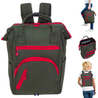 ELEPHANT Cityrucksack Finn 12830 Damenrucksack Rucksack, A4 Damen Handtasche Daypack Klappöffnung + Schlüsselbörse