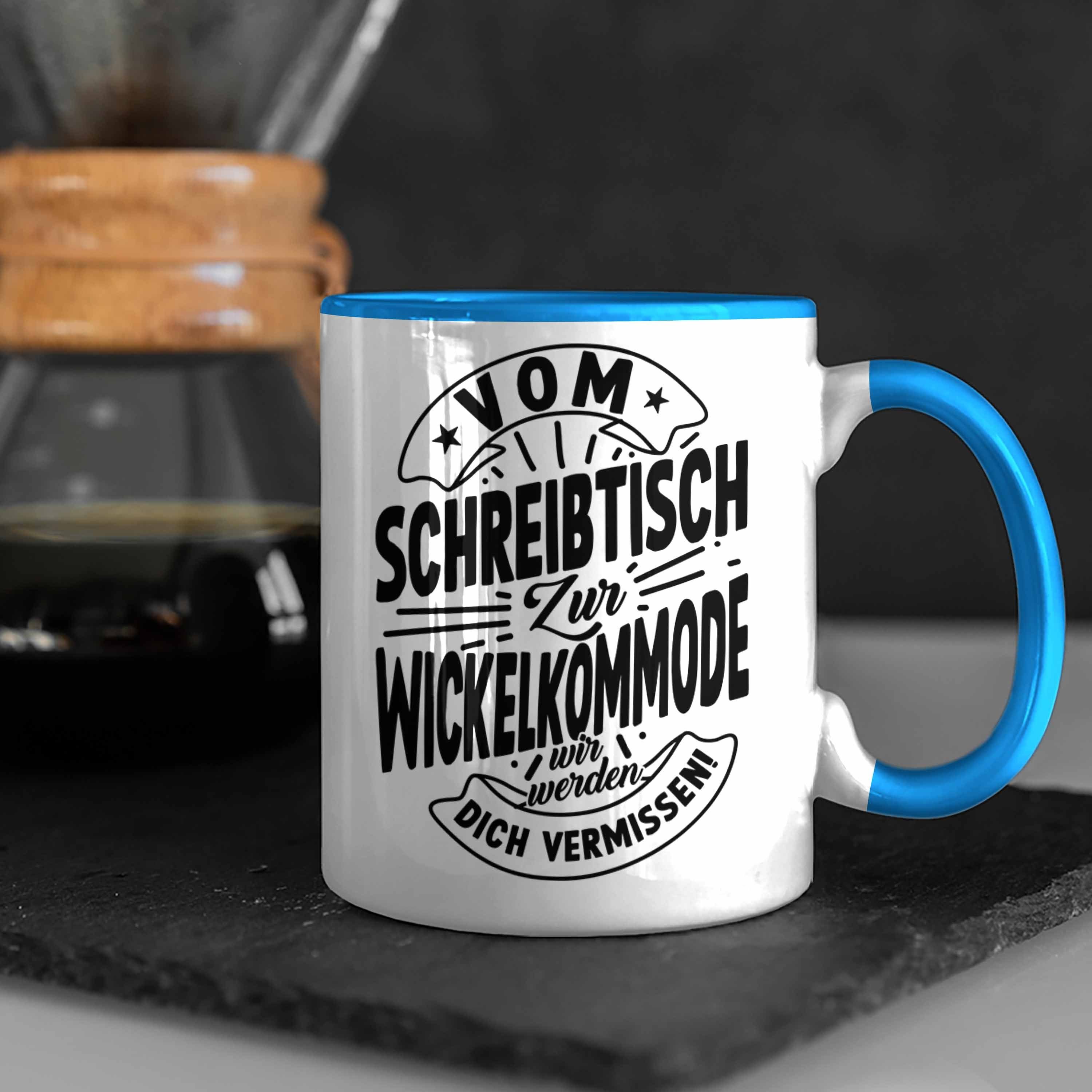 Mutterschutz Tasse Abschied Tasse Kaffeetasse Trendation Mutterschutz Geschenk Kollegi Blau