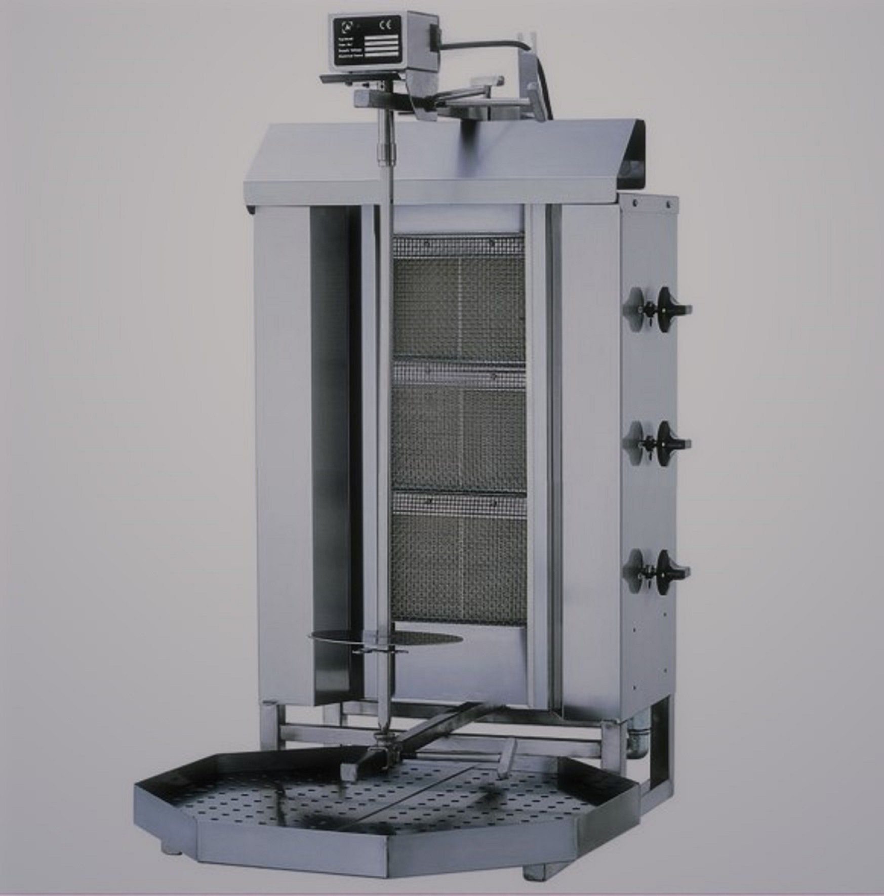 Gastronics Dönergrill Dönergrill / Gyrosgrill 3 Brenner Motor oben