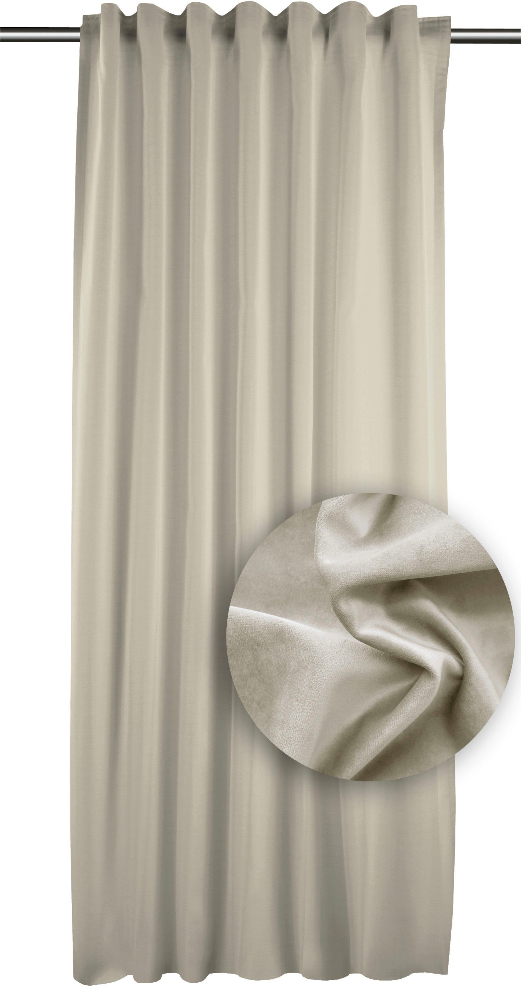 APELT Vorhang Castello (1 St), Multifunktionsband, blickdicht, Thermo Vorhang, Uni Samt