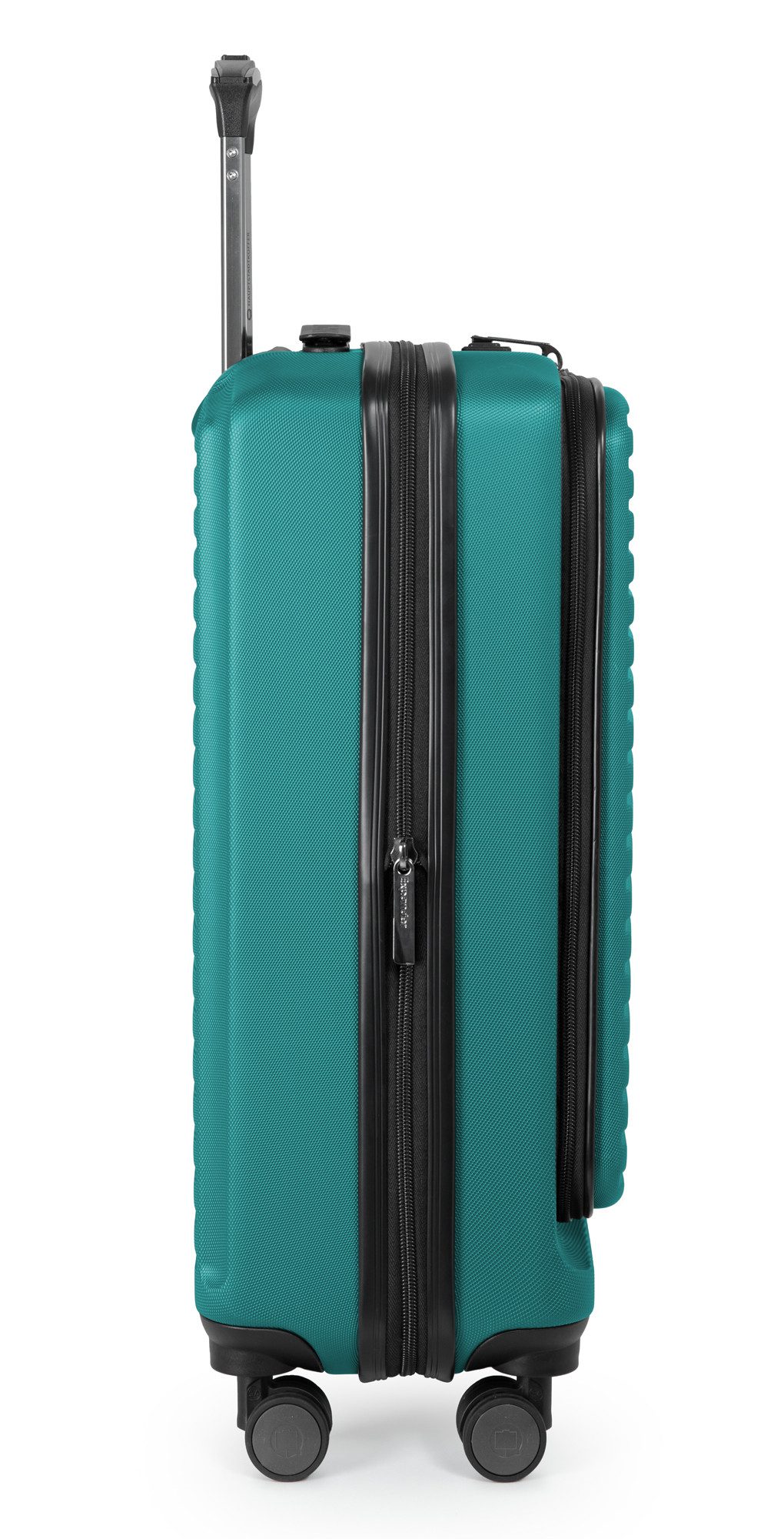 Hauptstadtkoffer Handgepäckkoffer Mitte, 4 Rollen, Handgepäck-Trolley Toploader, Laptop-Fach, TSA 37L