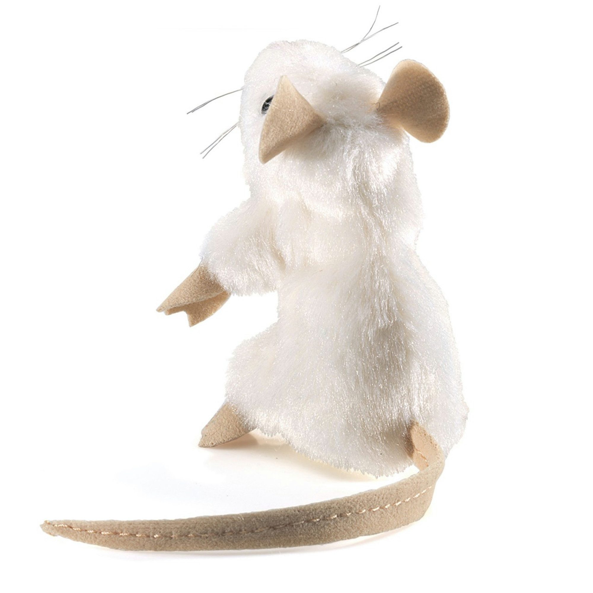Folkmanis Handpuppen Fingerpuppe Folkmanis Fingerpuppe Mini Maus, weiß / Mini white Mouse 2776 (Packung)