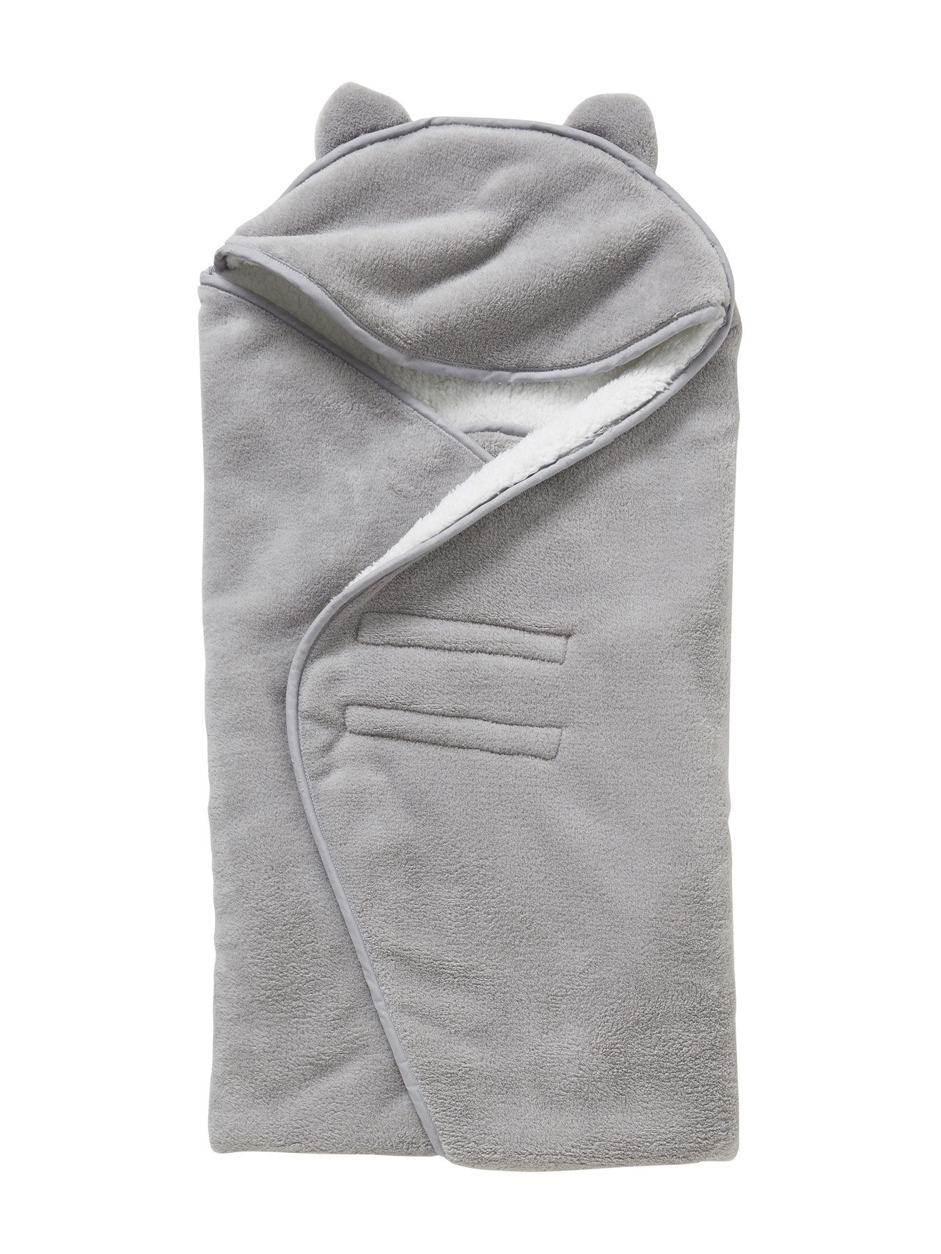 Fußsack Einschlagdecke für Babyschale, Mikrofaser/Fleece