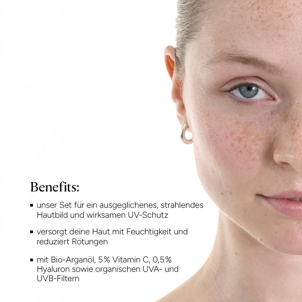 JUNGLÜCK Hautpflege-Set Set Fahlen Teint ausgleichen mit SPF 50, 1-tlg., Schenkt dir eine frische Ausstrahlung und einen natürlichen Glow