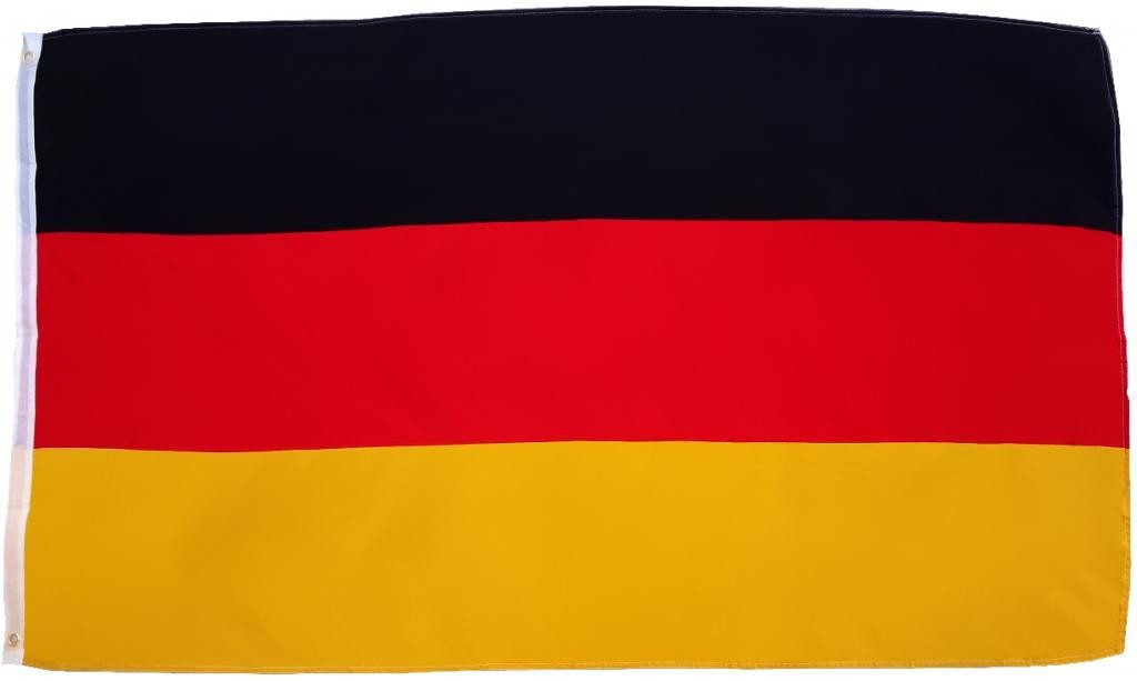 trends4cents Fahne Flagge Deutschland Top Qualität 90 x 150 cm, extra starke Messing-Ösen, extrem reißfest, Stoffgewicht ca. 100 g/m², sehr robust