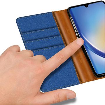 CoolGadget Handyhülle Denim Schutzhülle Flip Case für Samsung Galaxy A54 5G 6,4 Zoll, Book Cover Handy Tasche Hülle für Samsung Galaxy A54 5G Klapphülle