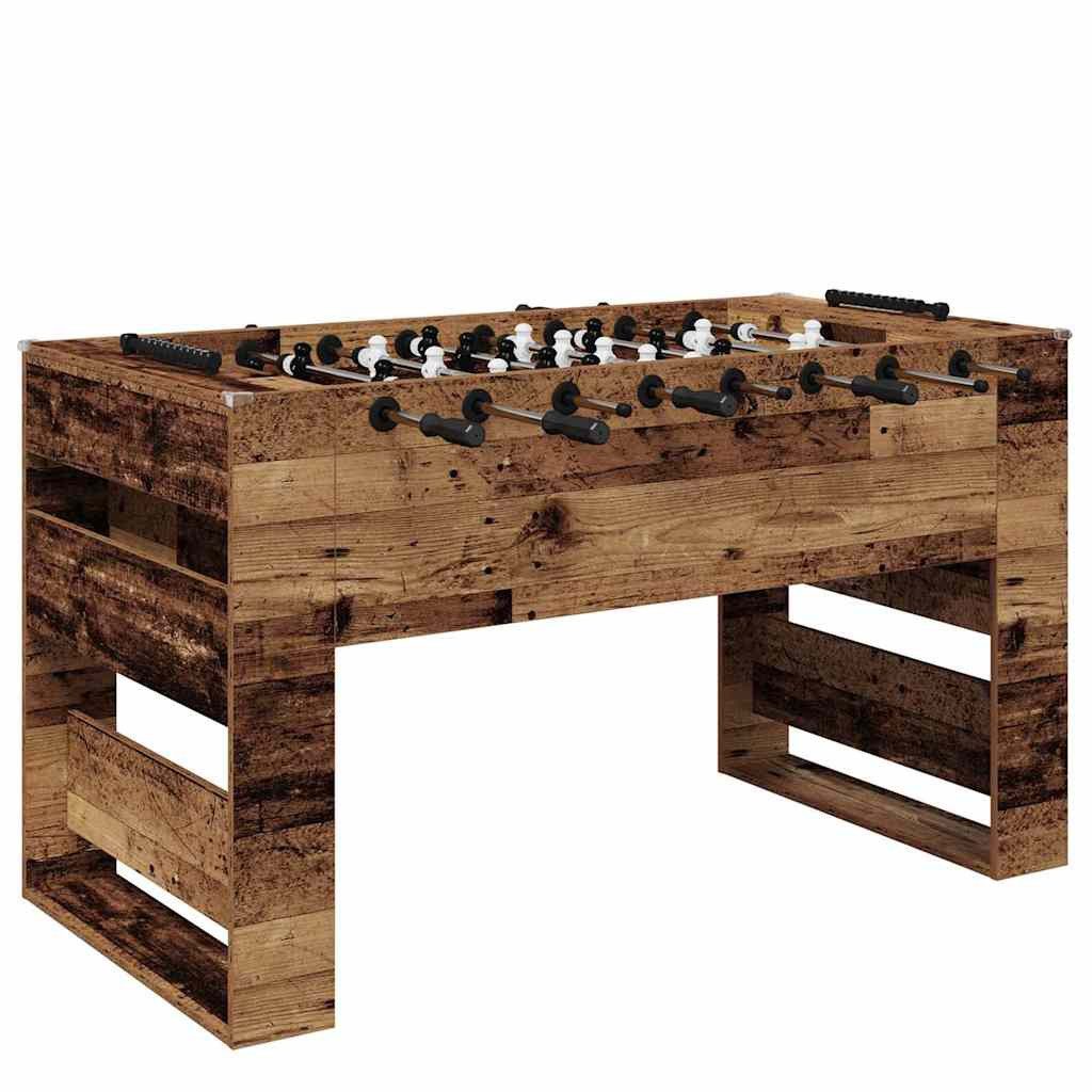 vidaXL Kickertisch Tischfußballtisch Altholz 146,5 x 74 x 85 cm Holzwerkstoff (1-tlg)