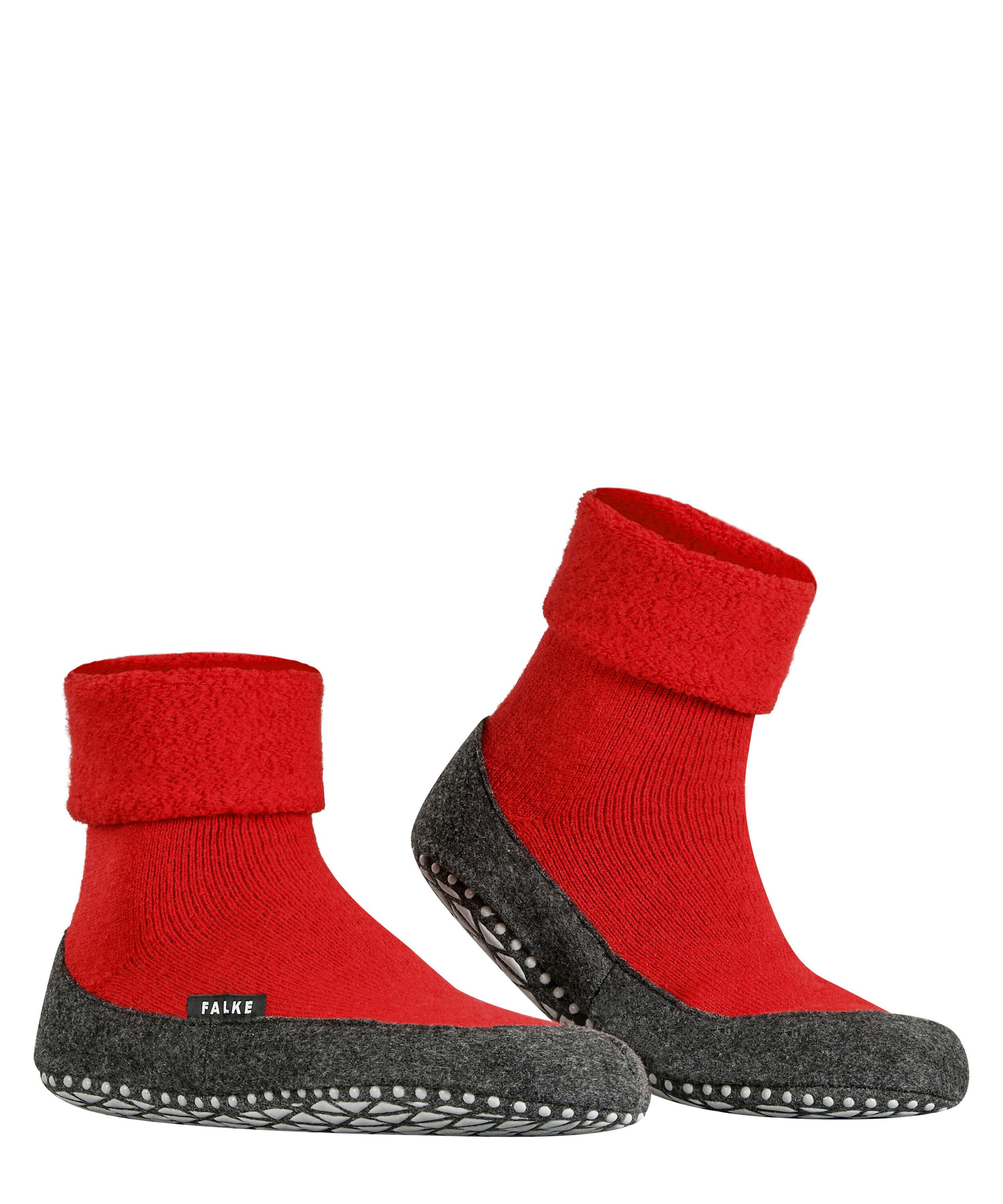 FALKE Haussocken Cosyshoe mit Merinowolle & rutschhemmender Sohle, atmungsaktiv