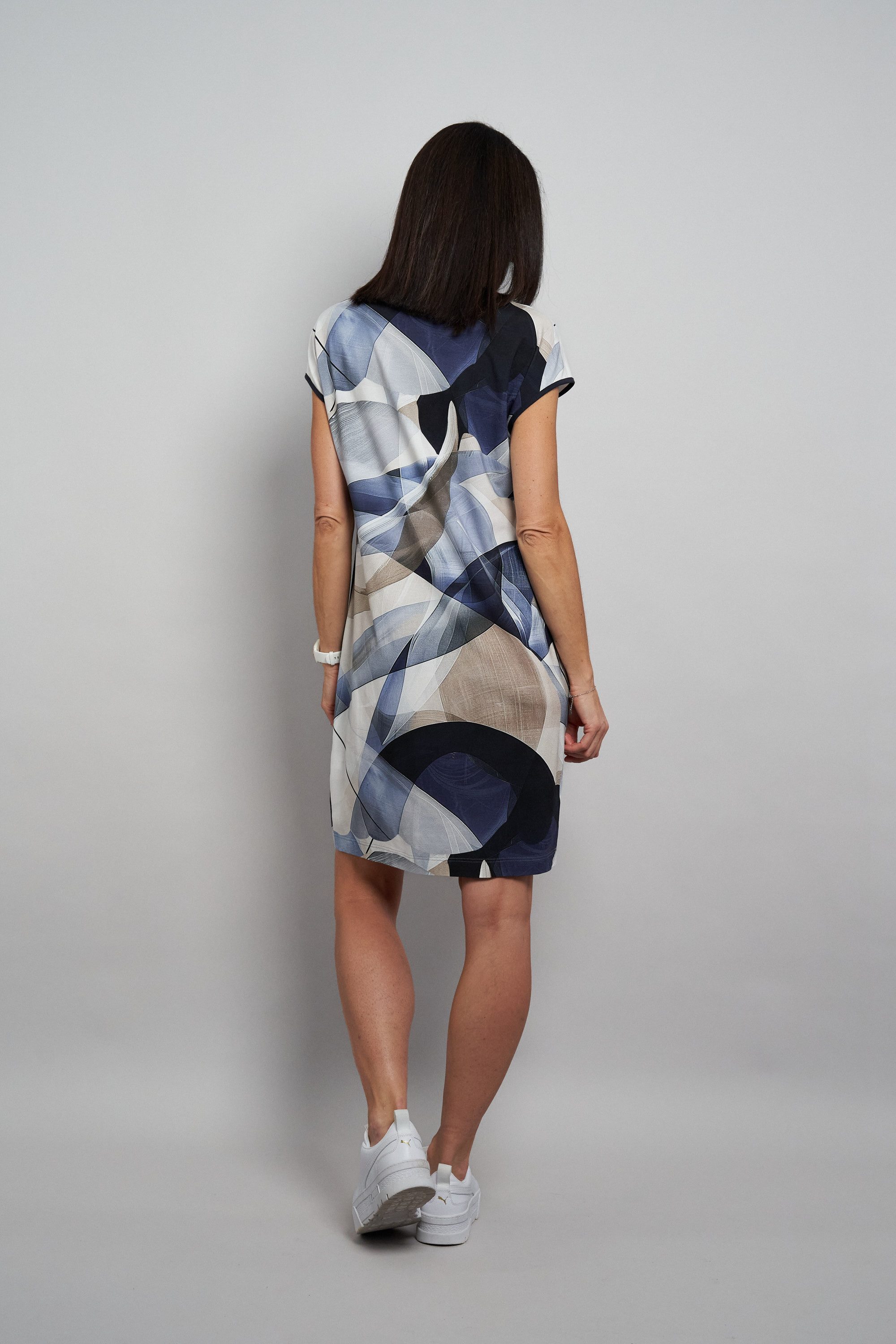 Seidel Moden Druckkleid mit grafischem Muster - MADE IN GERMANY