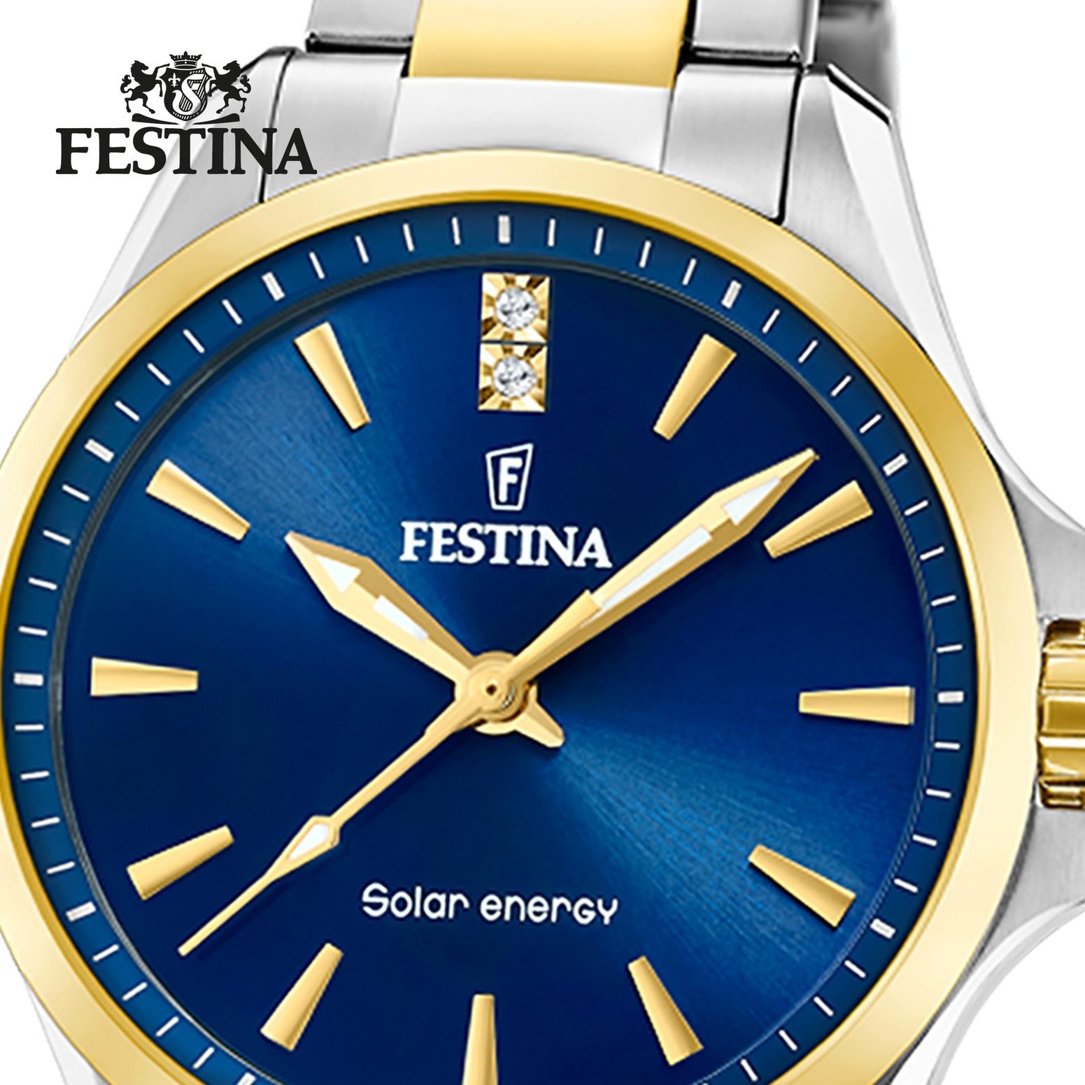 Festina Solaruhr Festina Damenuhr Edelstahl silber gold, (Solaruhr), Damen günstig online kaufen