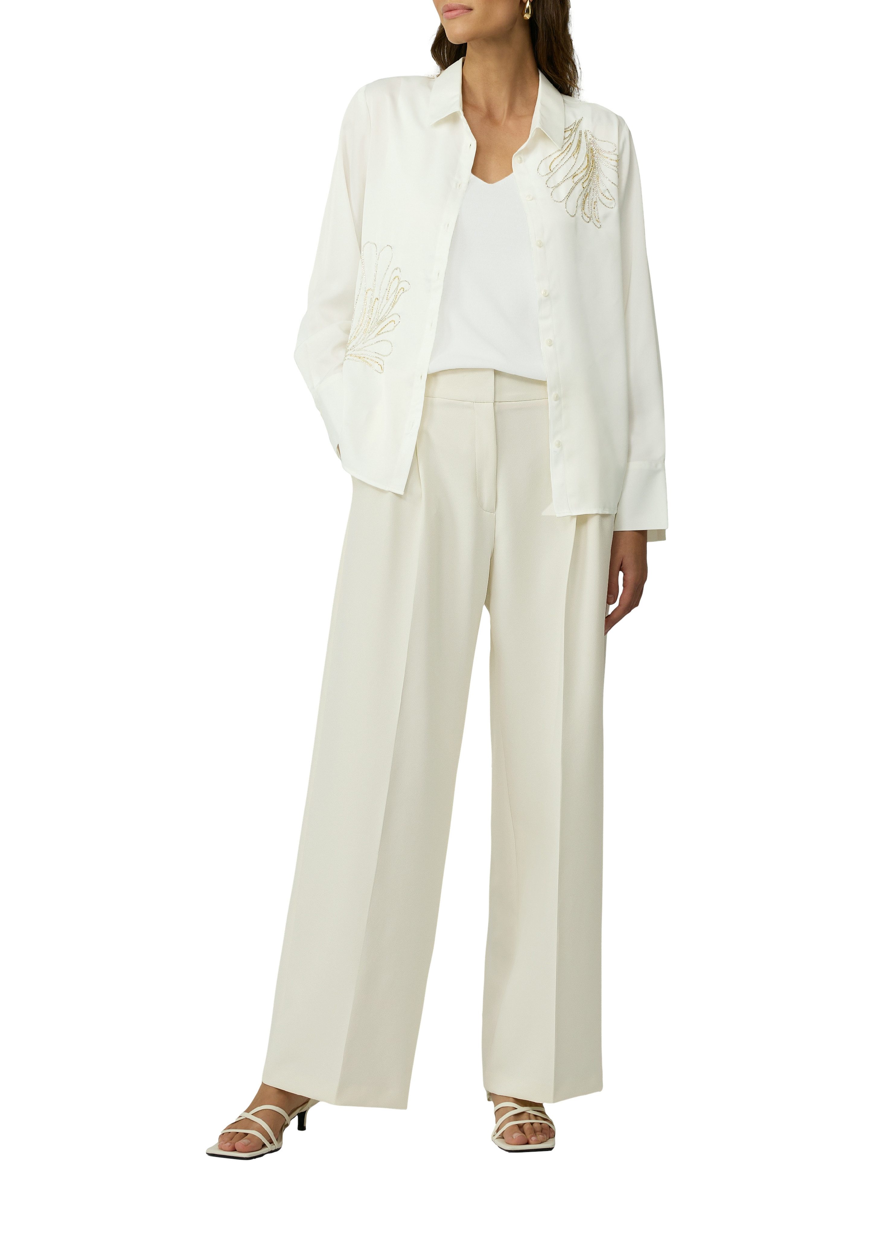 s.Oliver BLACK LABEL Relaxhose mit extra breitem Bein günstig online kaufen