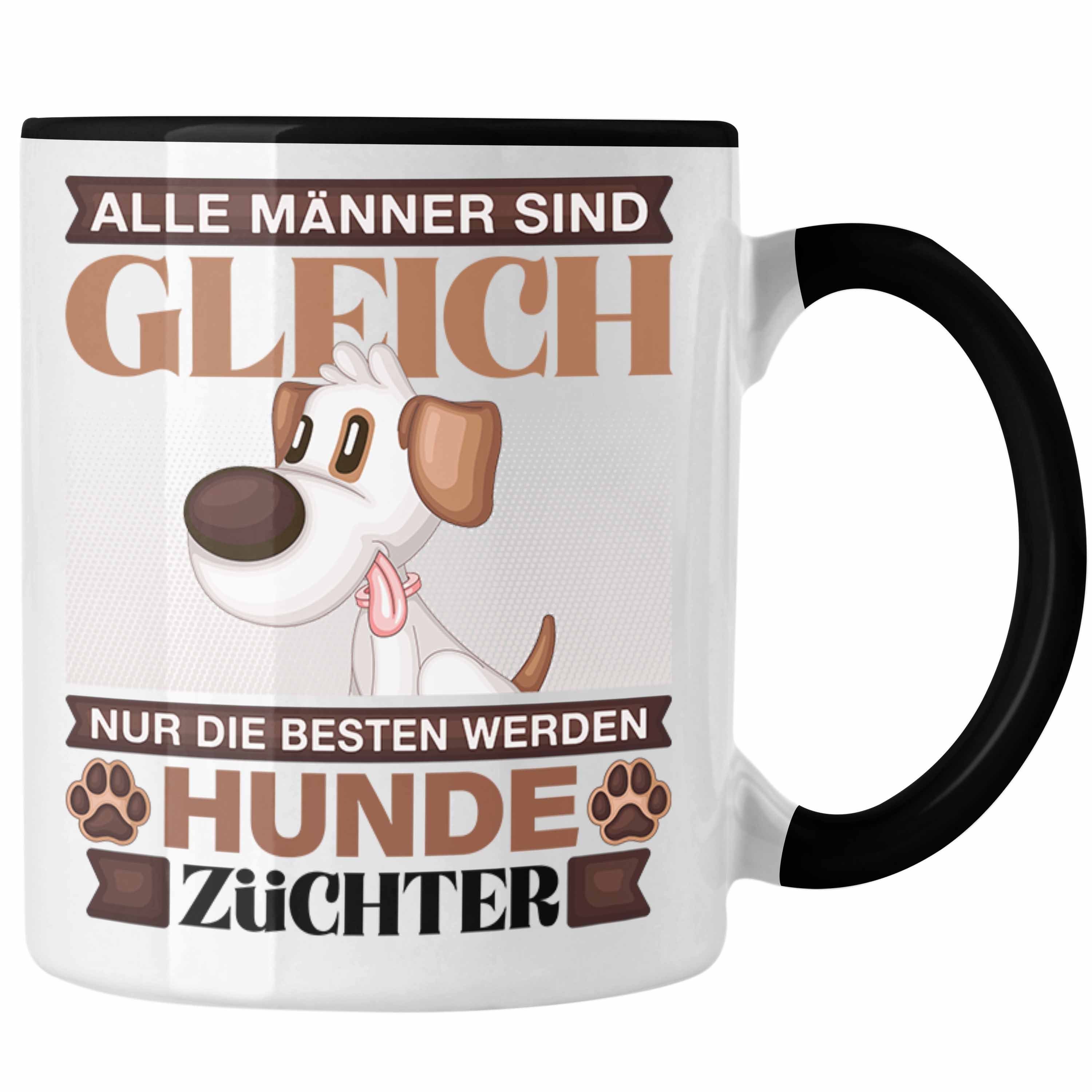 Trendation Tasse Lustiger Trendation Spruch Geschenk - Geschenkidee Hunde Tasse Züchter Schwarz