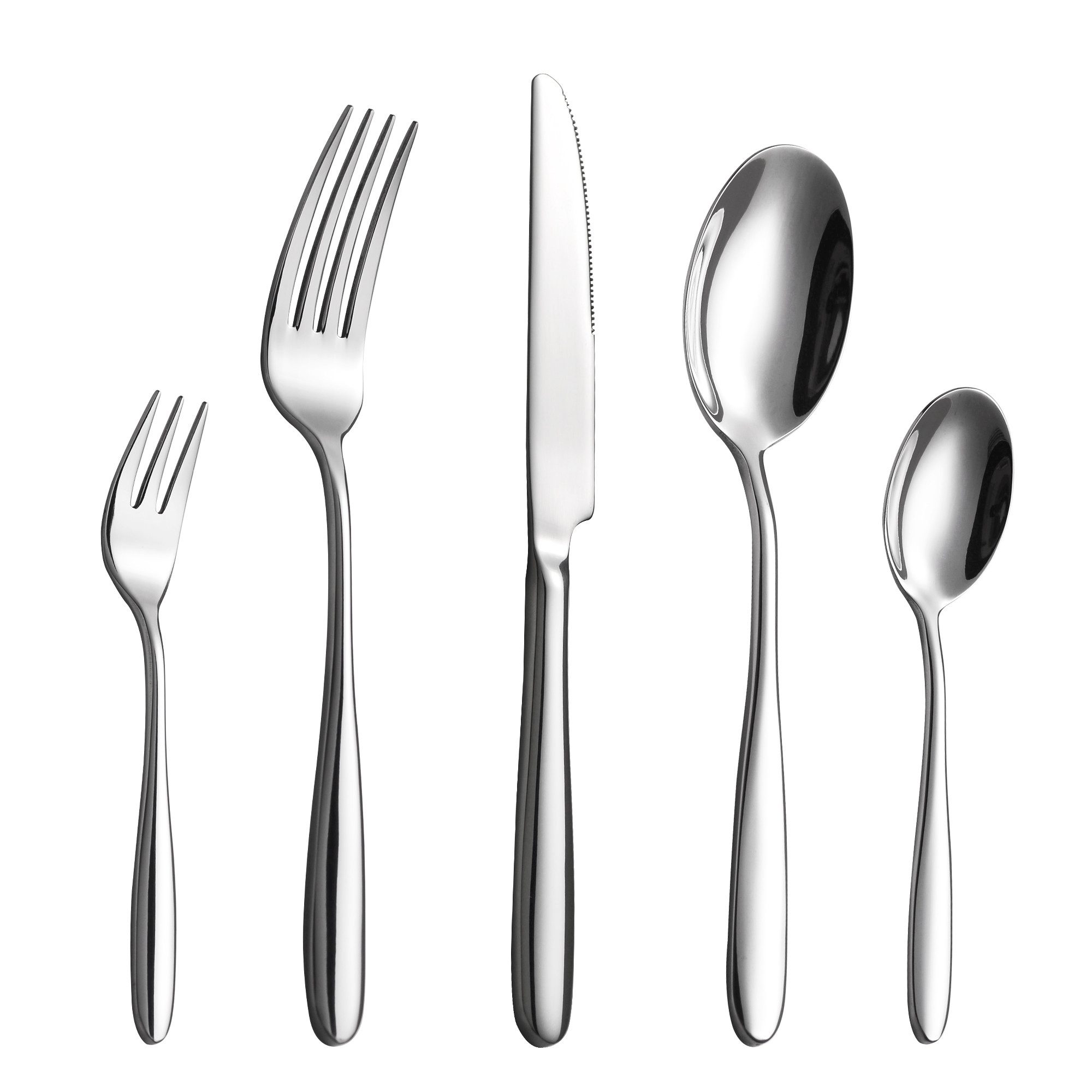 vancasso Besteck-Set 60-tlg Besteckset, Edelstahl, für 12, mit Löffel, Gabel, Messer (60-tlg), 12 Personen, Edelstahl