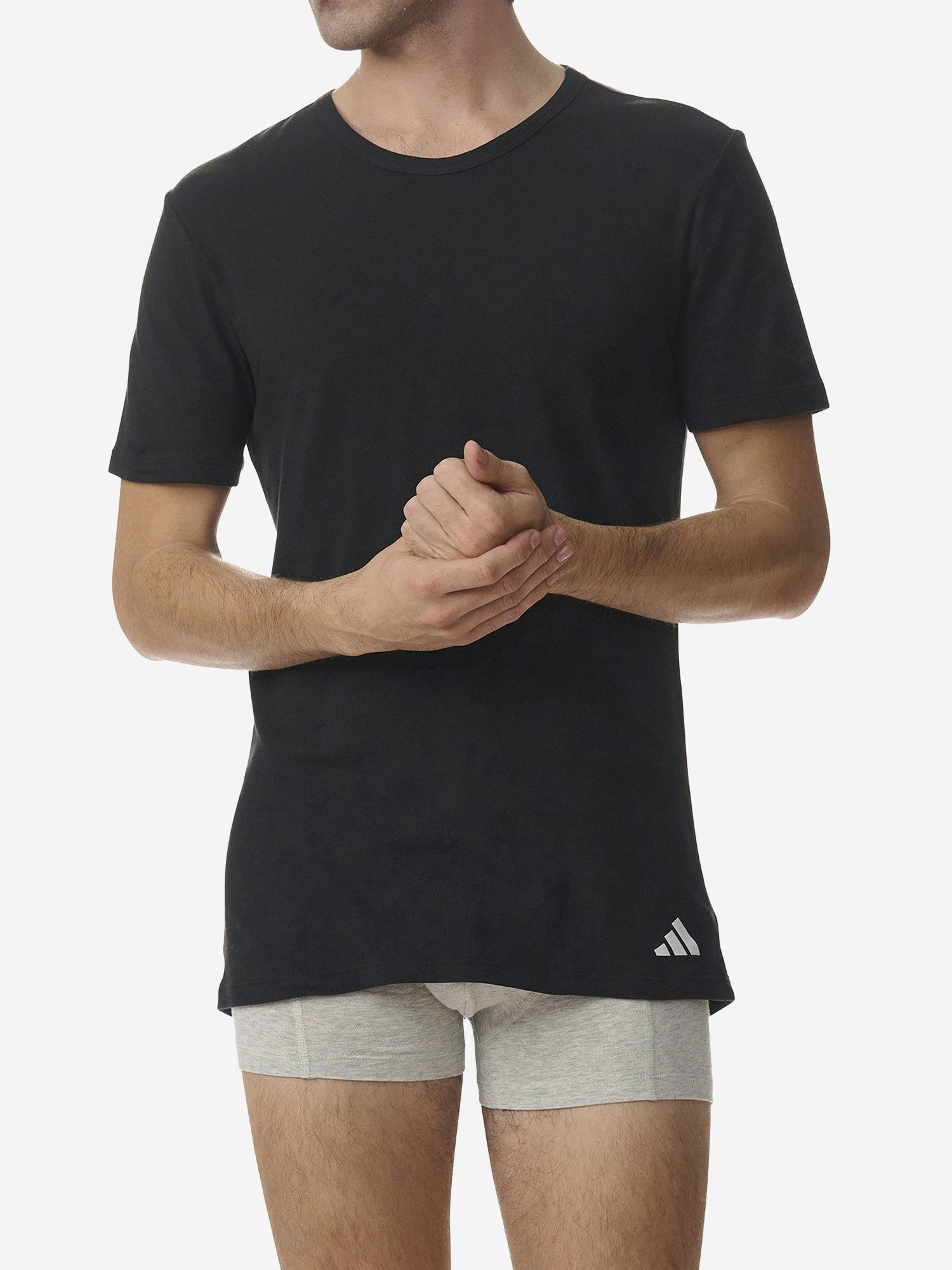 adidas Sportswear T-Shirt Active Core Cotton (4-tlg) unterziehshirt unterhemd kurzarm
