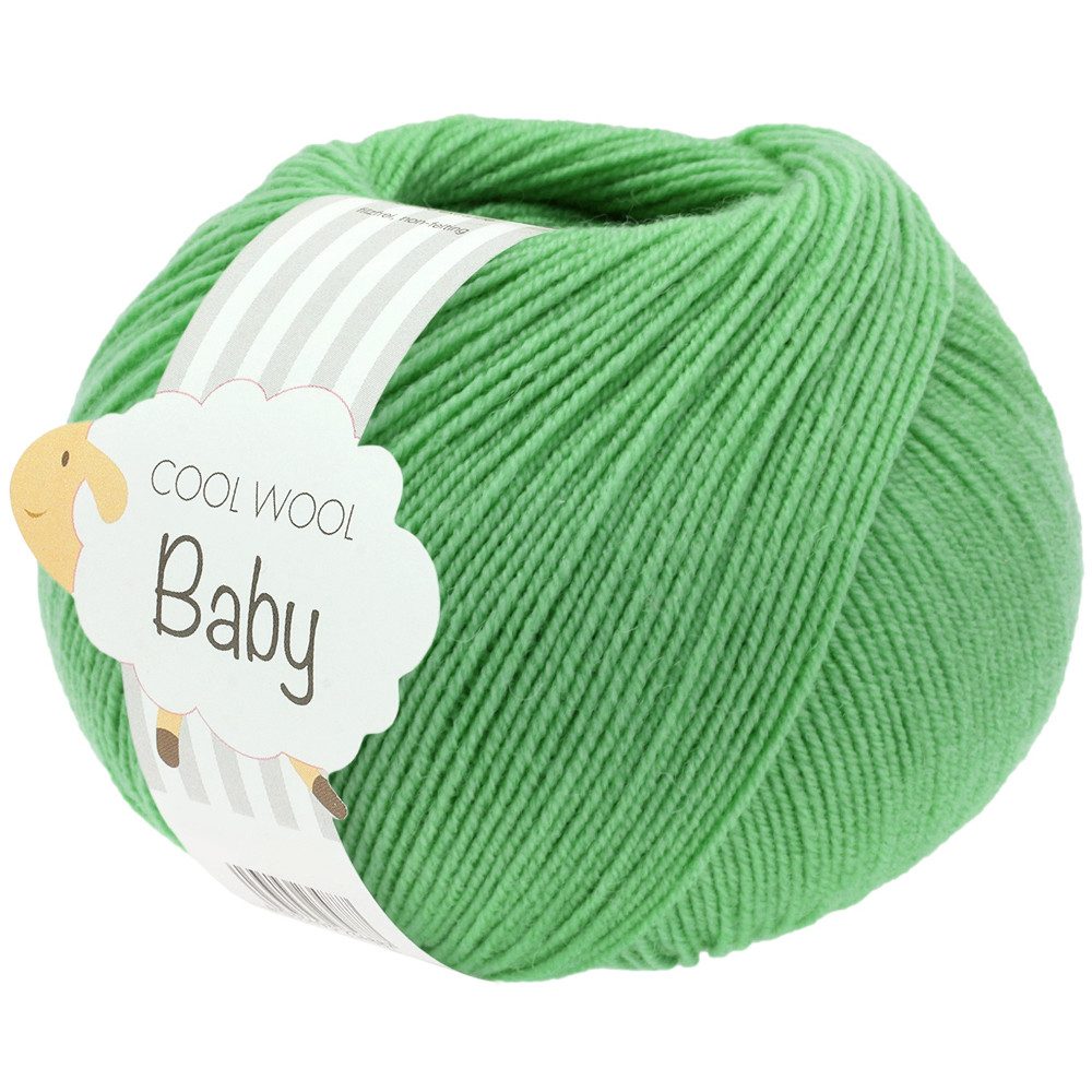 LANA GROSSA COOL WOOL BABY Häkelwolle, 220 m (besonders geeignet für Babystricksachen), 50 g