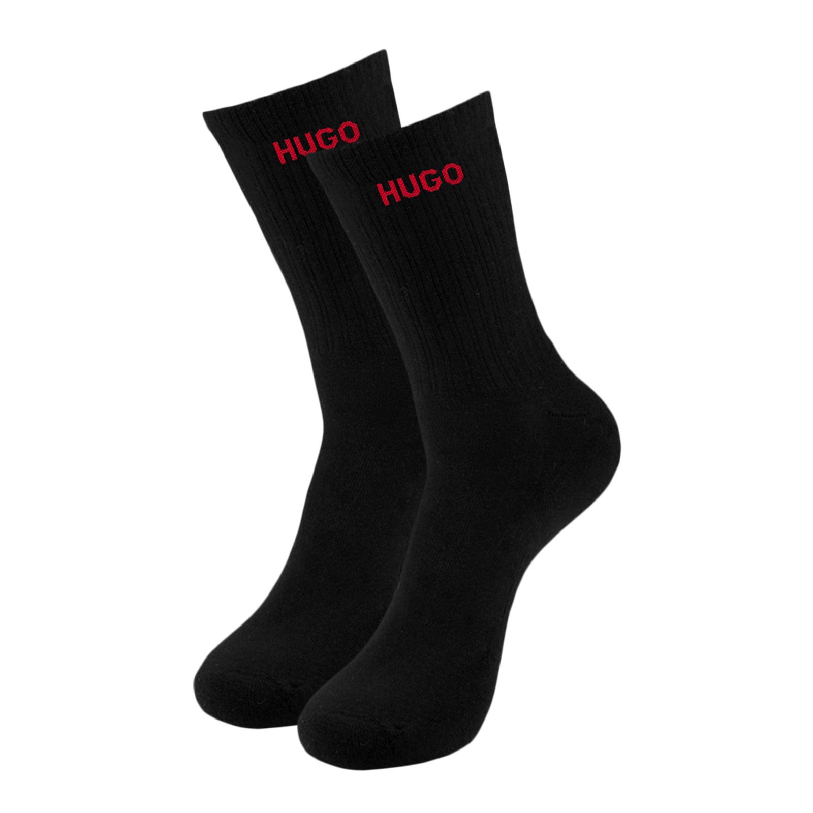 HUGO Freizeitsocken QH Rib Logo CC (6-Paar) mit verstärkten Belastungszonen günstig online kaufen