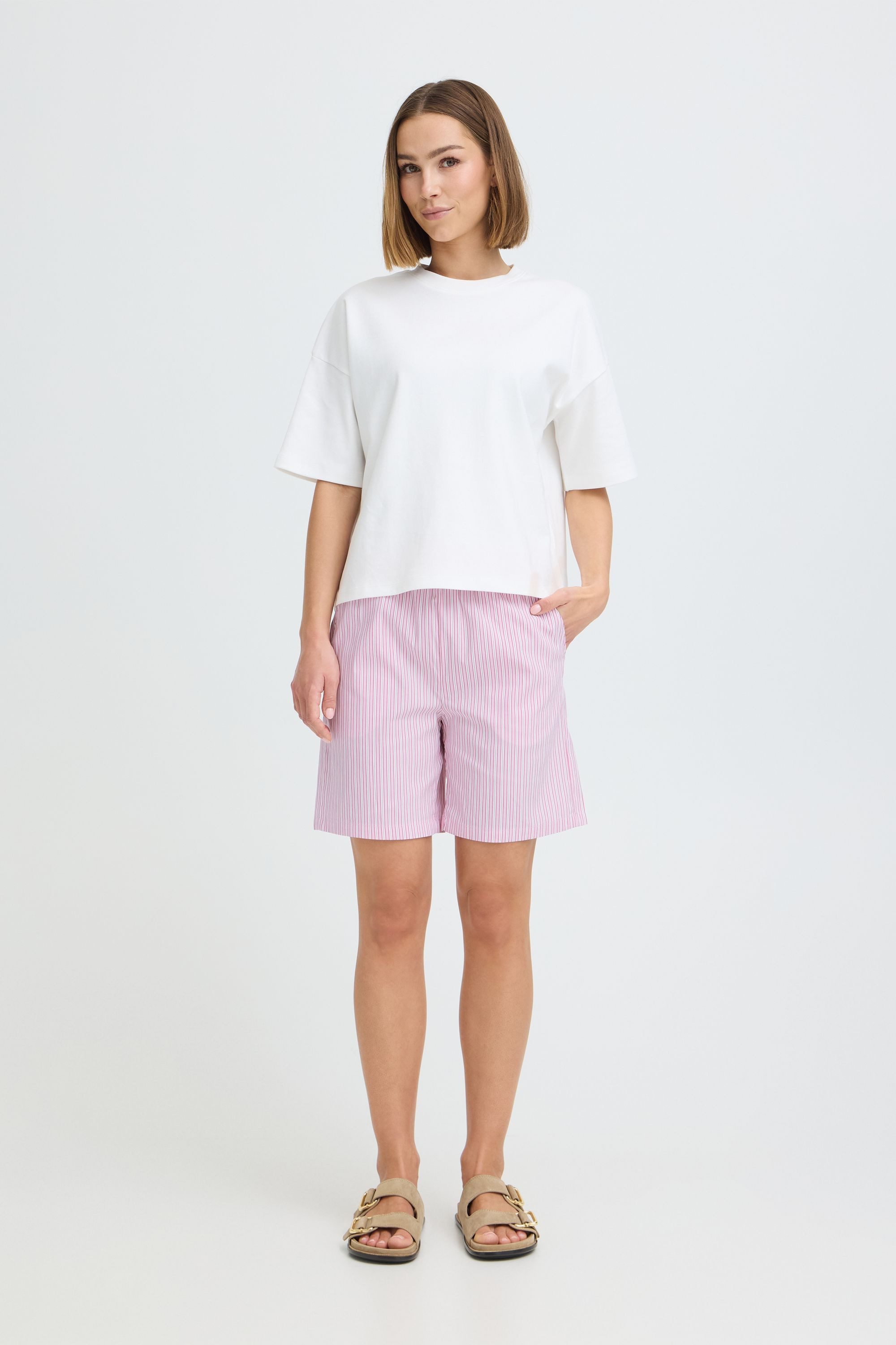 OXMO Shorts OXFanny Gestreifte Shorts - Loose Fit