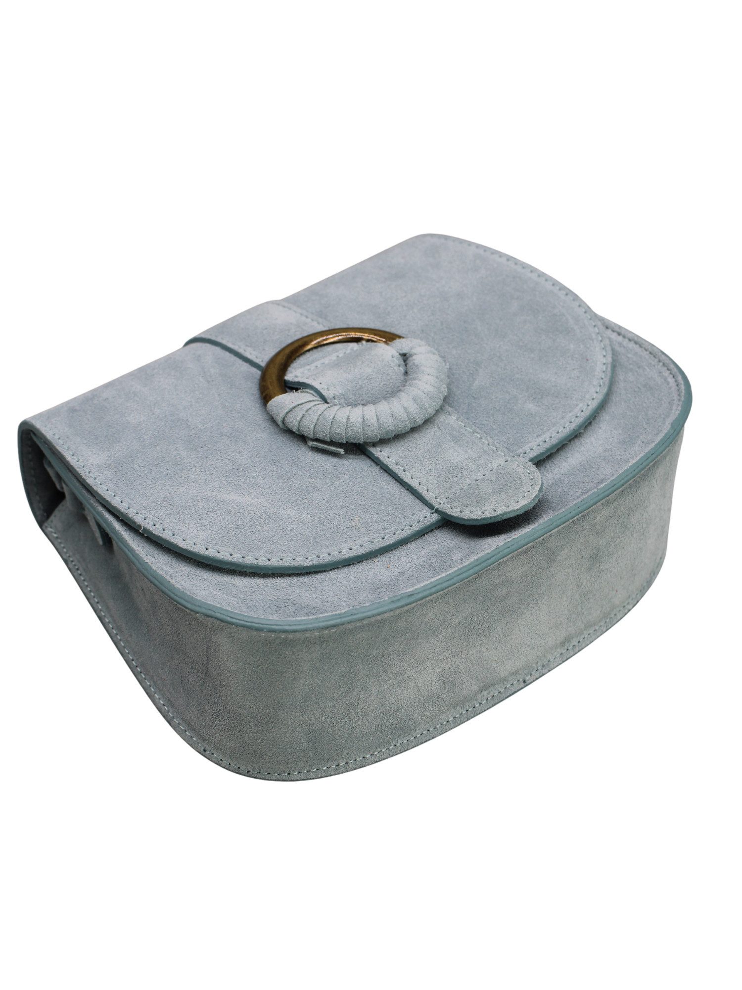 Adel Bags Schultertasche Ellen Echte Wildleder-Umhängetasche mit Magnetverschluss, Verdeckter Magnetverschluss + Reißverschluss