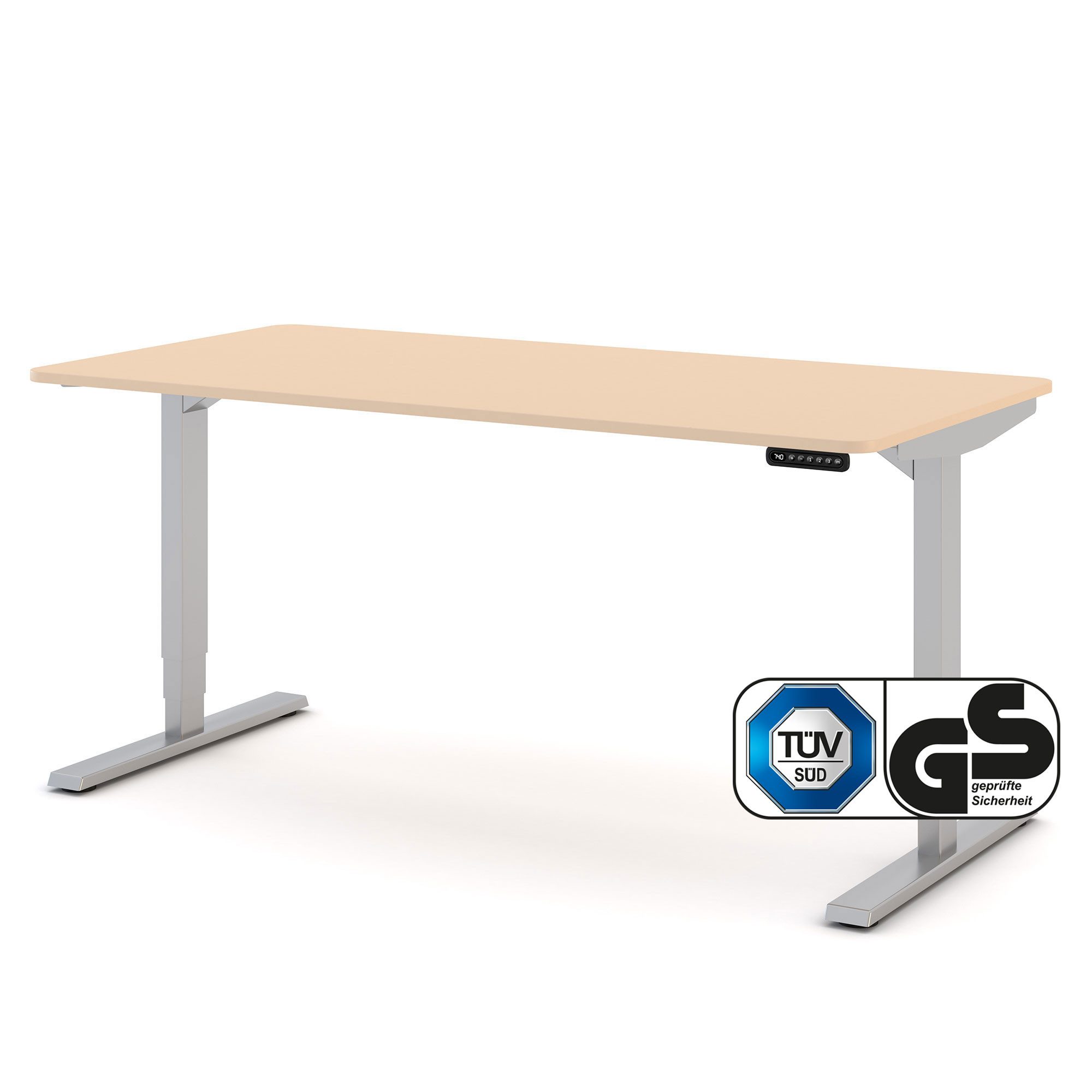 ASSMANN Büromöbel Schreibtisch Y-LINE Curved (120x70cm günstig online kaufen