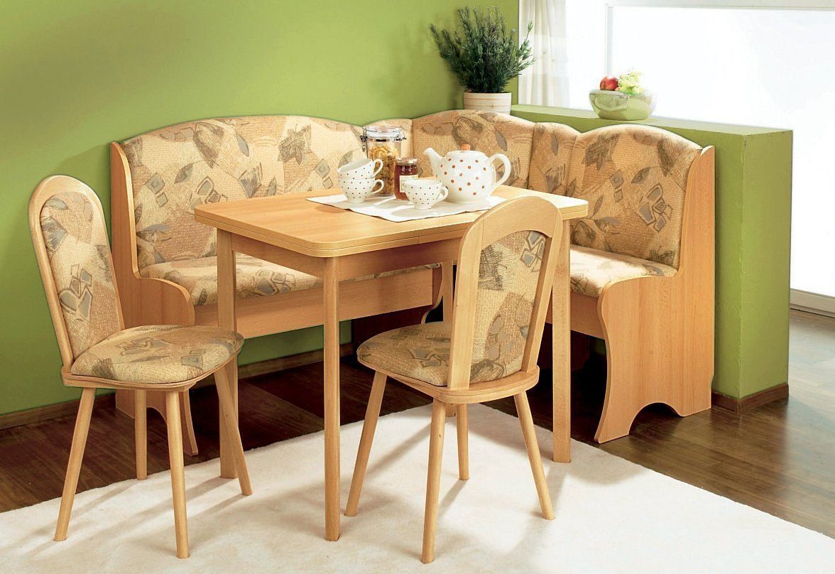 Home affaire Eckbankgruppe, (Set, 4-tlg), 140/110 cm