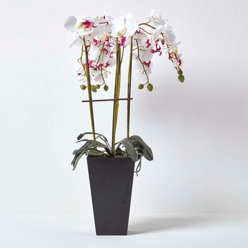Kunstorchidee Kunstblume Orchidee weiß groß, Homescapes, Höhe 70 cm