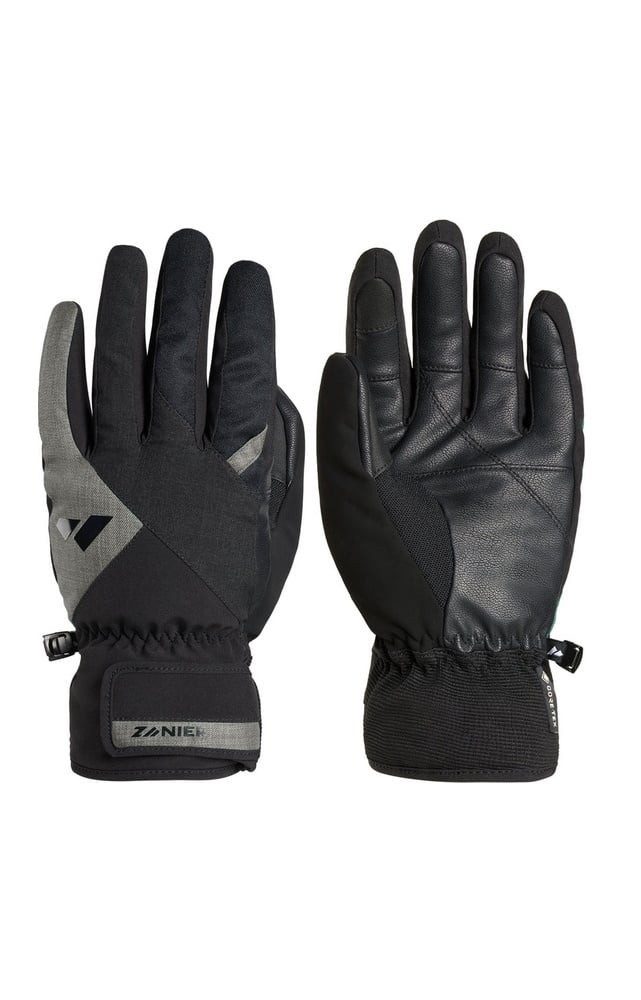 Multisporthandschuhe Winterhandschuhe Saalbach.GTX (winddicht, wasserdicht) schwarz/silber