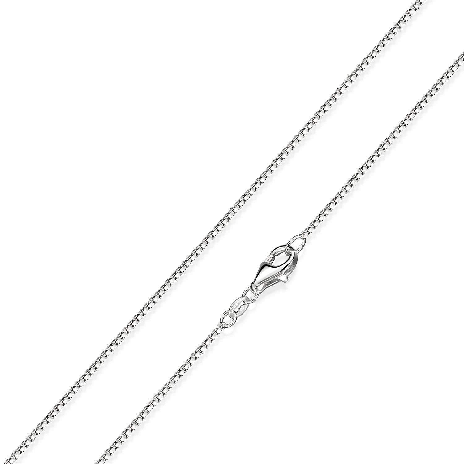 Materia Silberkette Damen Venezianerkette Silber glänzend 40-70cm K46, 925 Sterling Silber, diamantiert