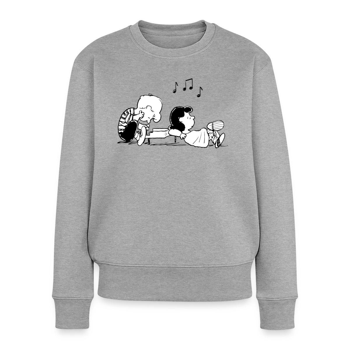 Spreadshirt Sweatshirt Peanuts Schroeder Und Lucy Damen Premium Pullover (1-tlg)