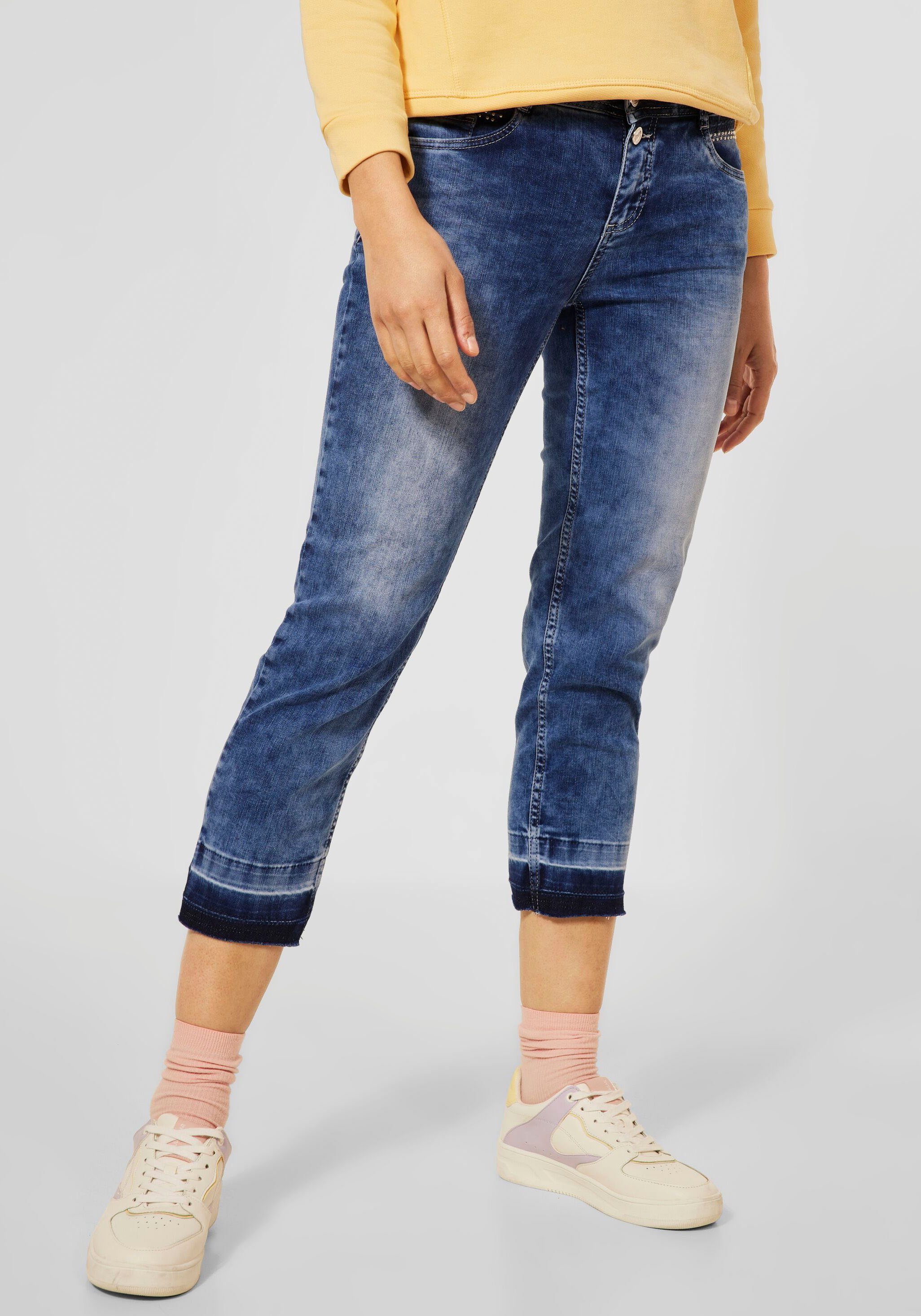 STREET ONE 3/4-Jeans »Style Kate« mit Steinchen und Ziernähten über der  Münztasche online kaufen | OTTO
