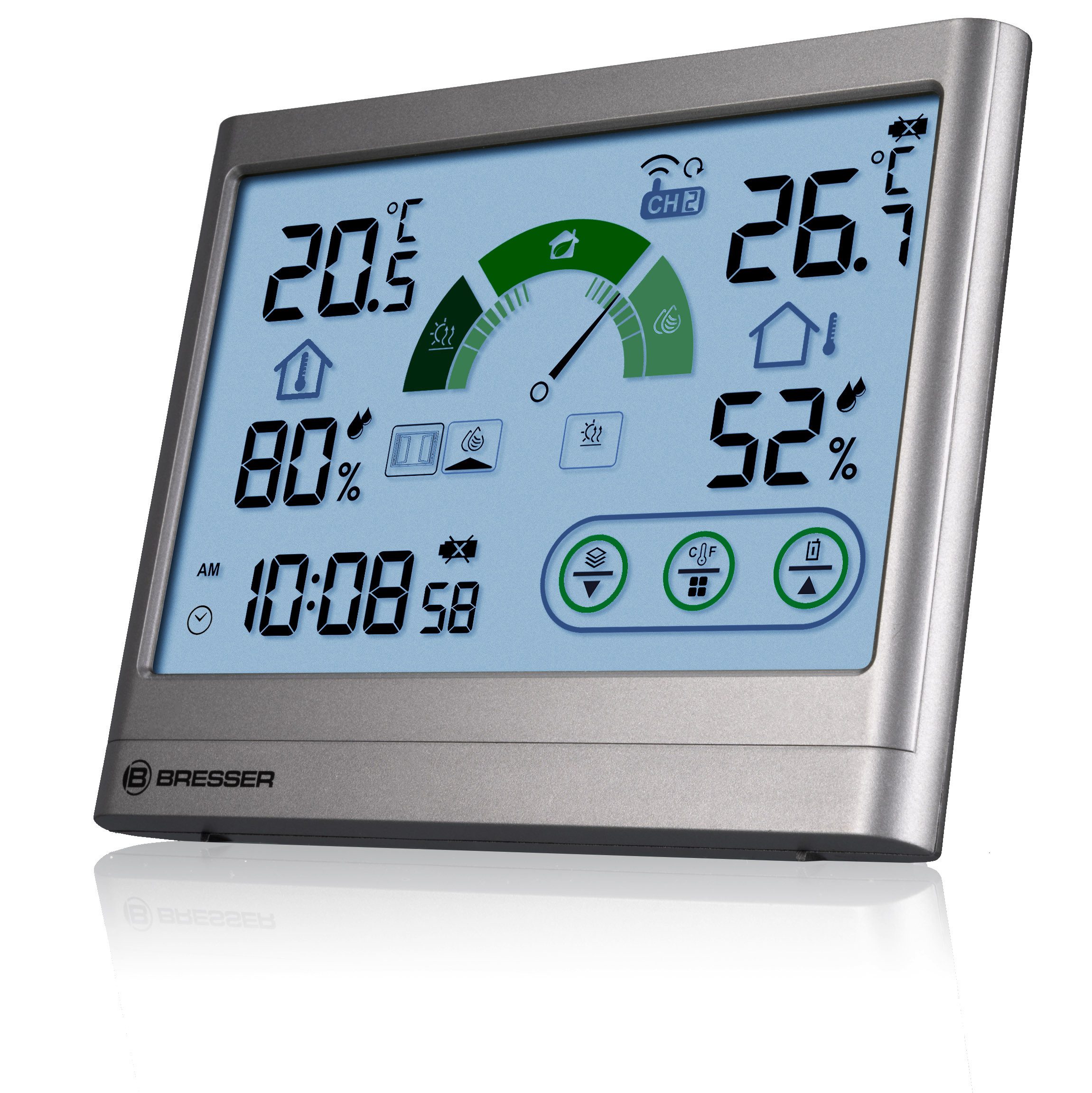 BRESSER Hygrometer BRESSER Thermo-Hygrometer mit Lüftungsempfehlung VentAir H – Bild 4 von 5