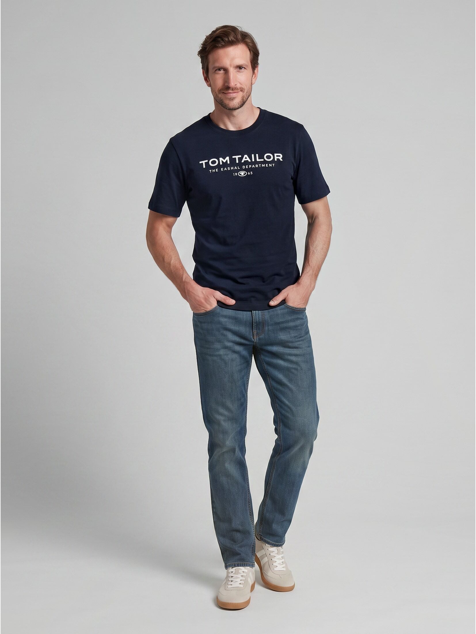 TOM TAILOR T-Shirt T-Shirt (im Einserpack) T-Shirt aus Baumwolle mit Logo-Print – Bild 5 von 5