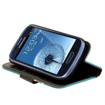kwmobile Handyhülle Wallet Case für Samsung Galaxy S3 Mini i8190, Hülle mit Ständer Kartenfächer - Handyhülle