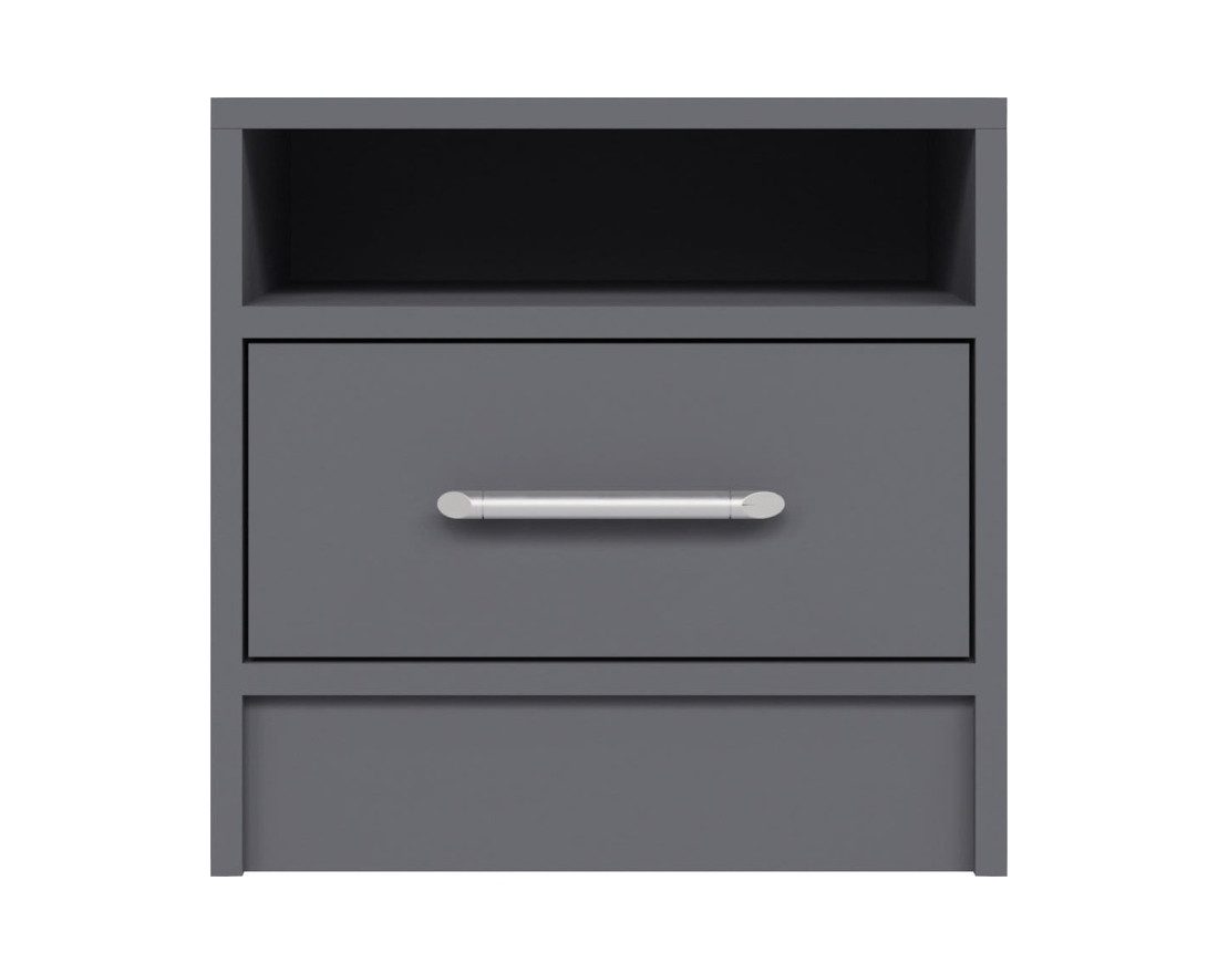 Deine Möbel 24 Nachttisch SAM SR7 Nachtkommode Nachtschrank Schlafzimmer Jugendzimmer (Set, 2-St), Garderobe Garderobensystem Artisan Anthrazit Weiß Sonoma 40 cm breit